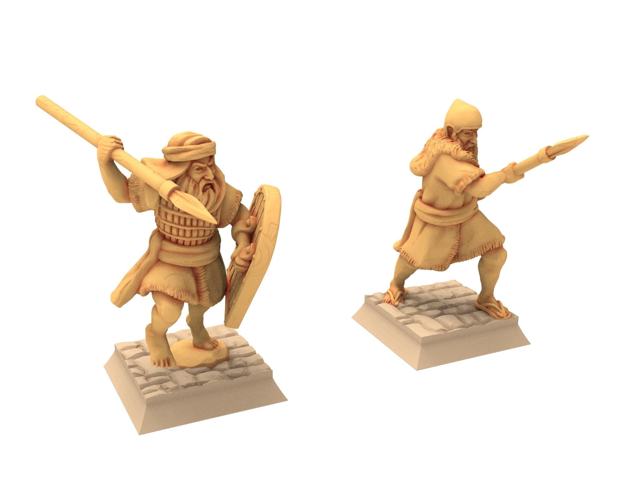 Biblical times - Ancient Hebrews - Spearmen - 28mm/15mm - Historical Wargame, Hail Caesar, DBA, DBM, Saga... RedCopper