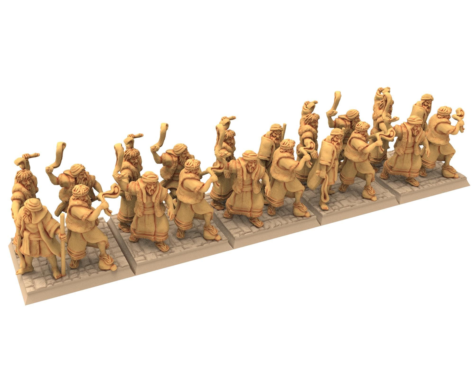 Biblical times - Ancient Hebrews - Skirmishers - 28mm/15mm - Historical Wargame, Hail Caesar, DBA, DBM, Saga... RedCopper