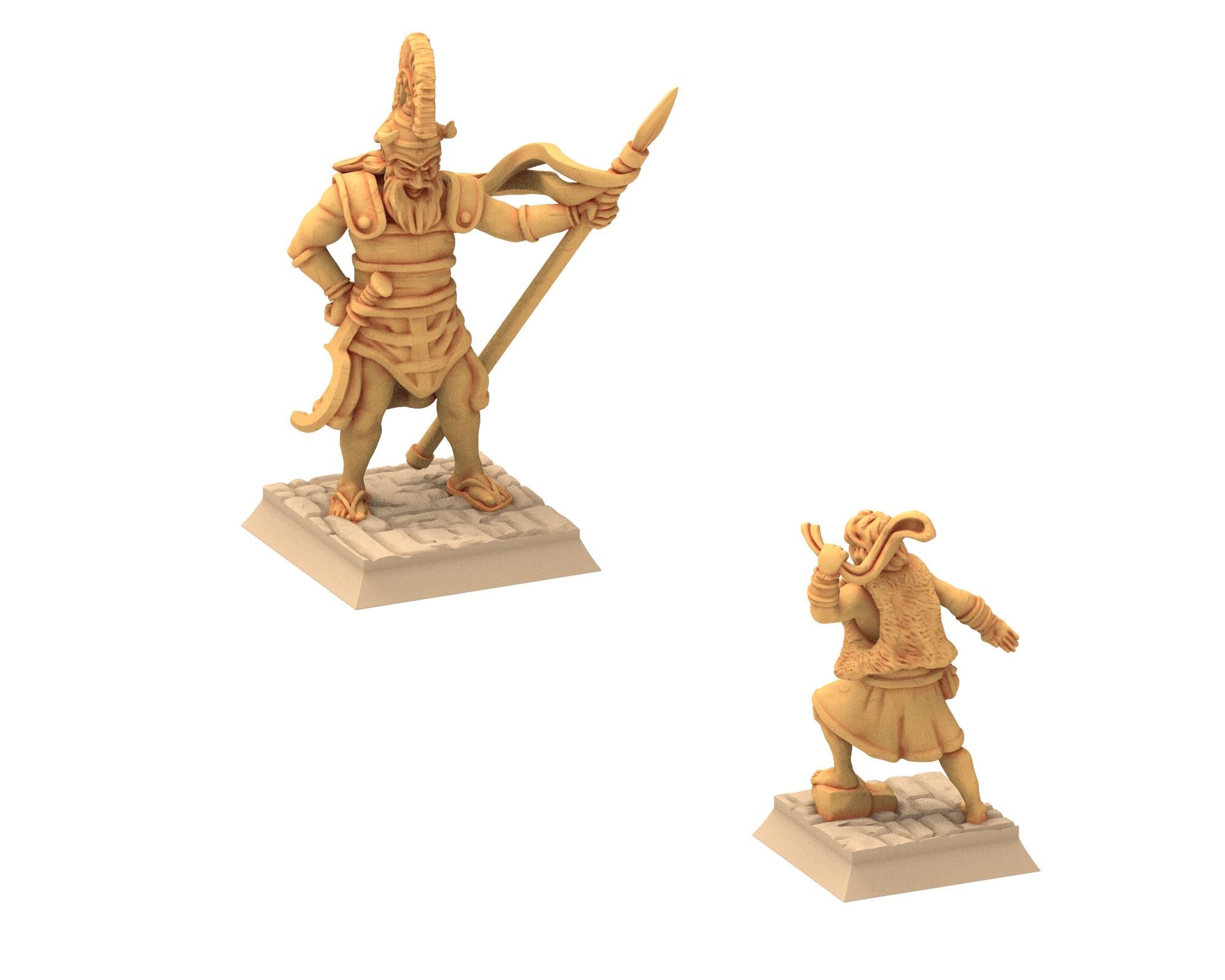 Biblical times - Ancient Hebrews - David vs Goliath Diorama pose - 28mm/15mm - Historical Wargame, Hail Caesar, DBA, DBM, Saga... RedCopper