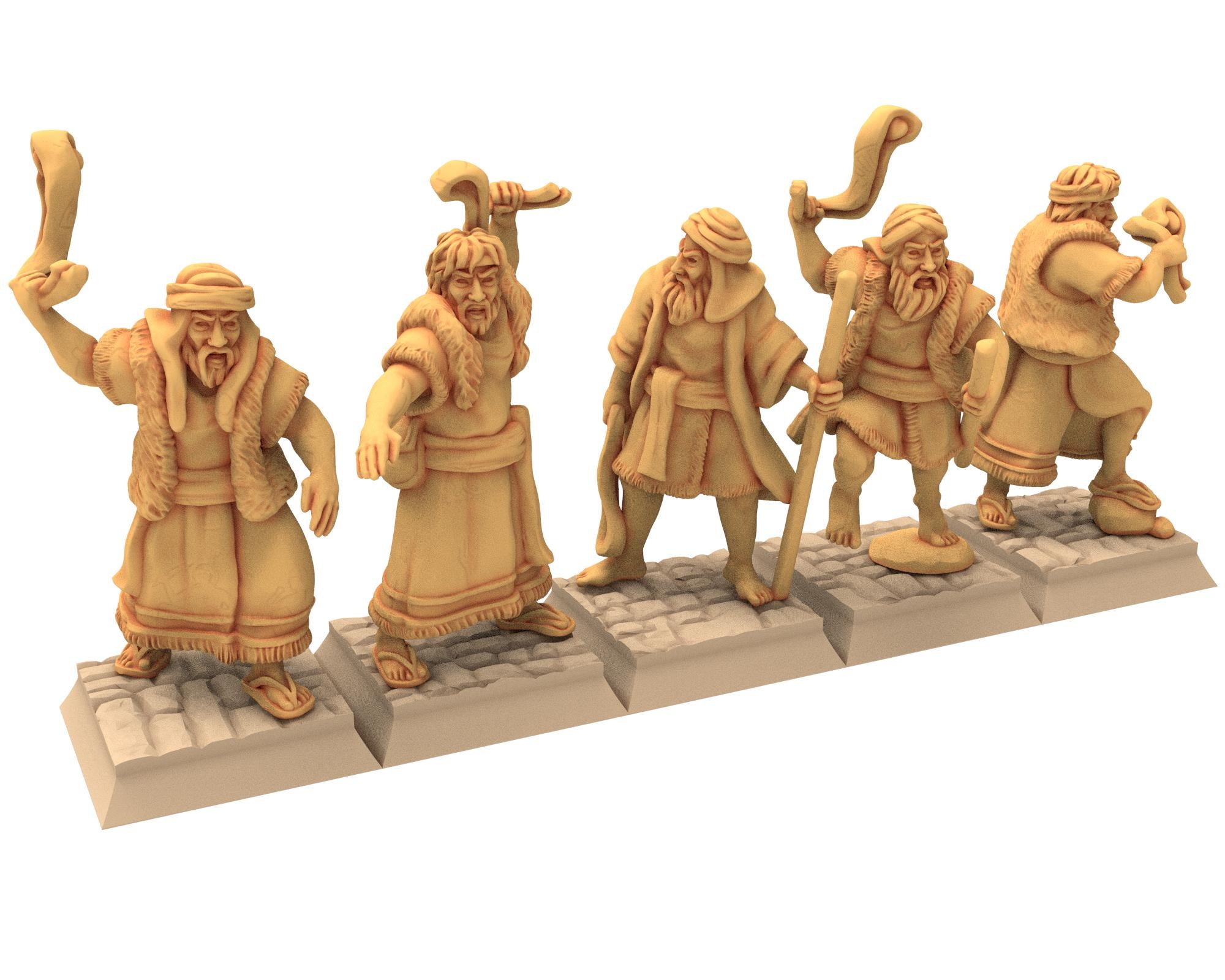 Biblical times - Ancient Hebrews - Skirmishers - 28mm/15mm - Historical Wargame, Hail Caesar, DBA, DBM, Saga... RedCopper