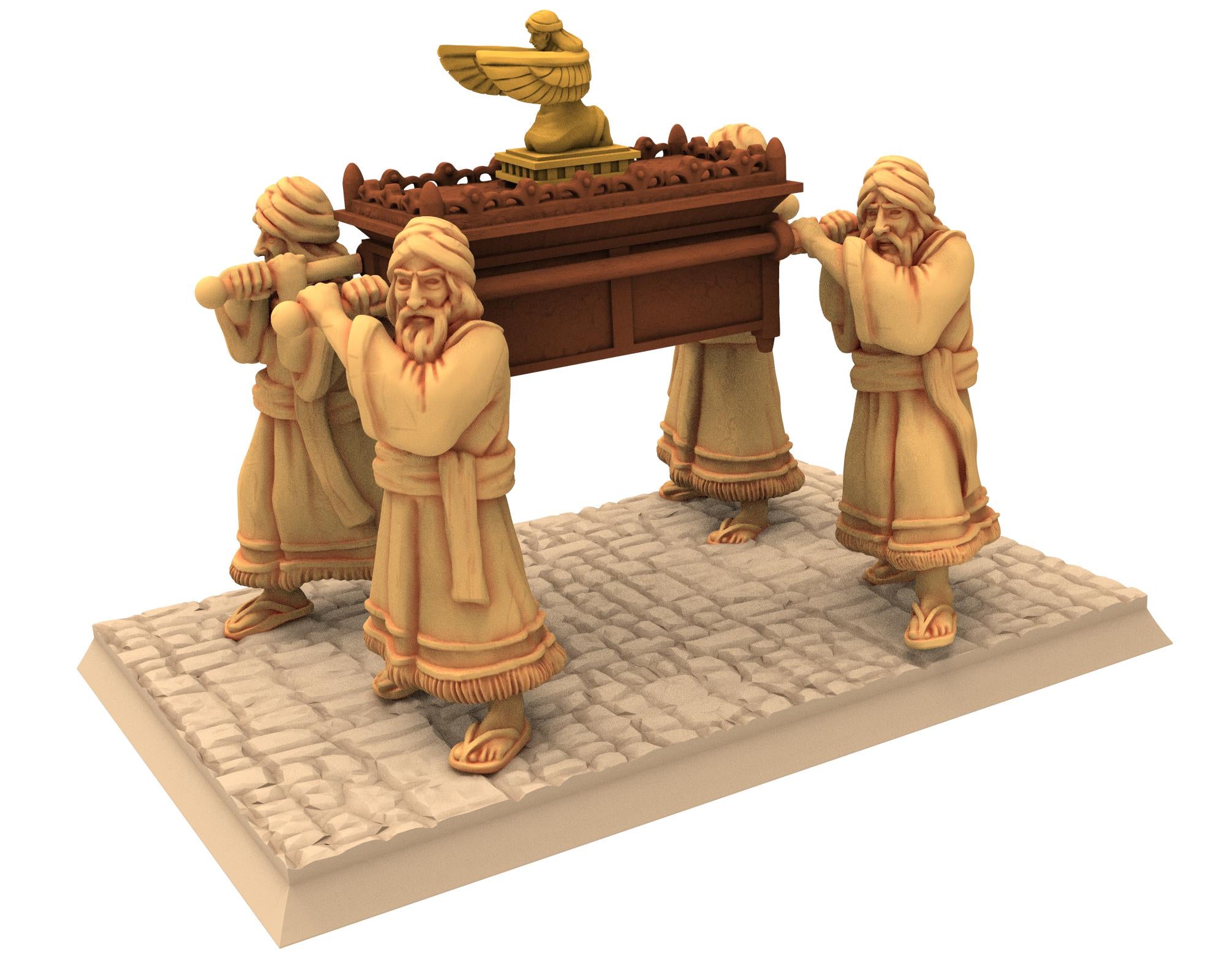 Biblical times - Ancient Hebrews - Trumpeters - 28mm/15mm - Historical Wargame, Hail Caesar, DBA, DBM, Saga... RedCopper