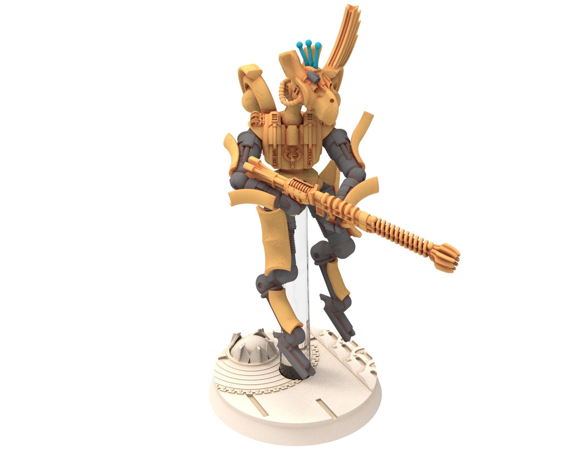 Cinan - Horus - Peret - Horos: Line, Battle Robot, space lord's guardians of the Necropolis, solid & modular posable miniatures