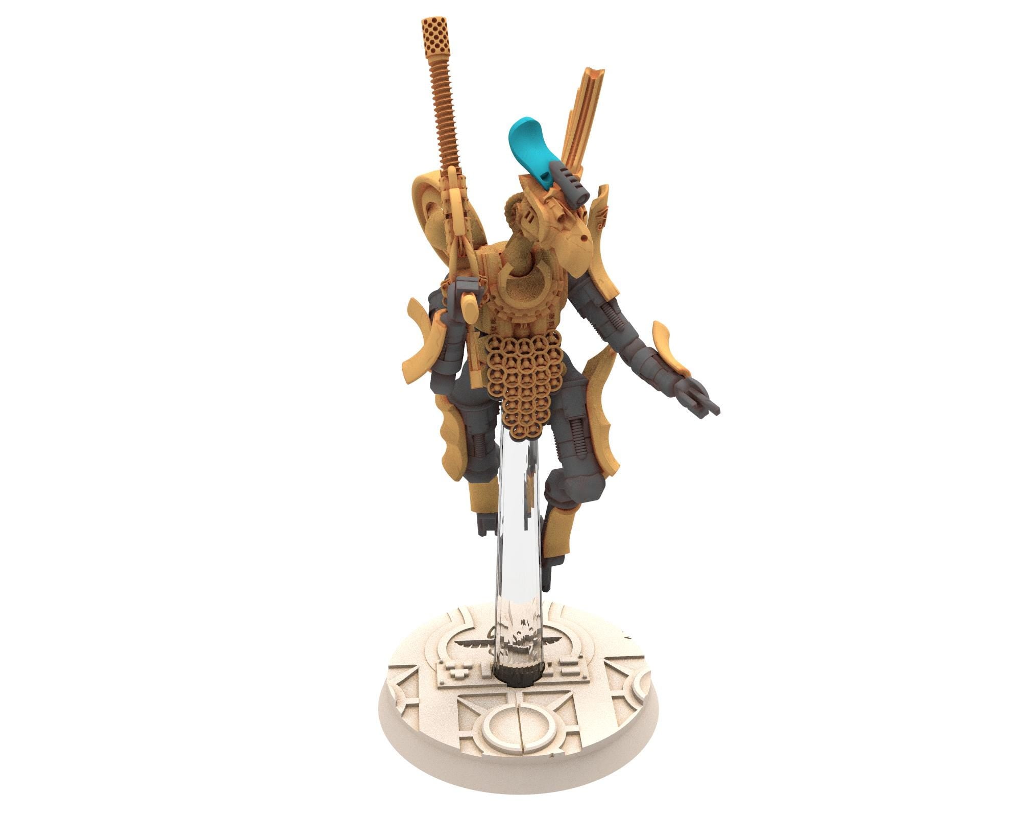 Cinan - Horus - Peret - Atef: Line, Battle Robot, space lord's guardians of the Necropolis, solid & modular posable miniatures