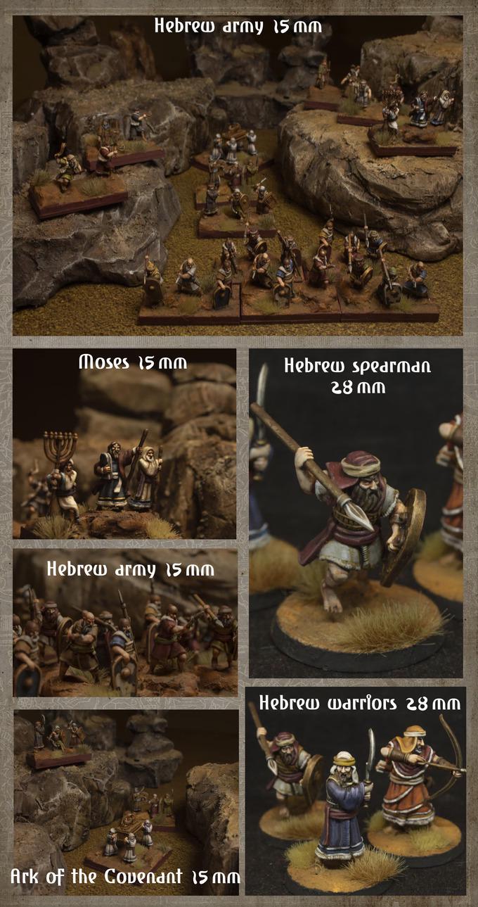 Biblical times - Ancient Hebrews - Small Army Bundle - 28mm/15mm - Historical Wargame, Hail Caesar, DBA, DBM, Saga... RedCopper