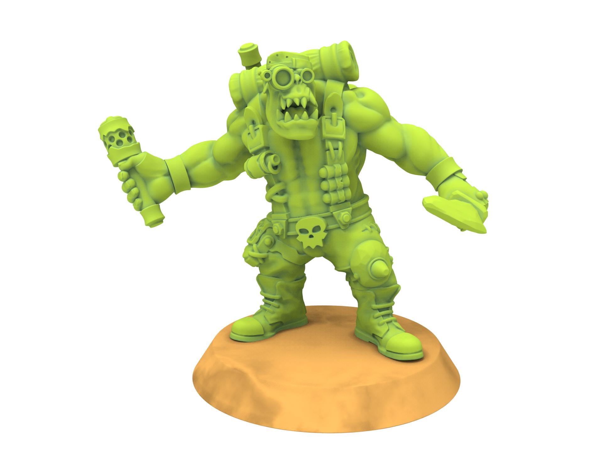 Green Skin - x9+1 Blak Orks Mob