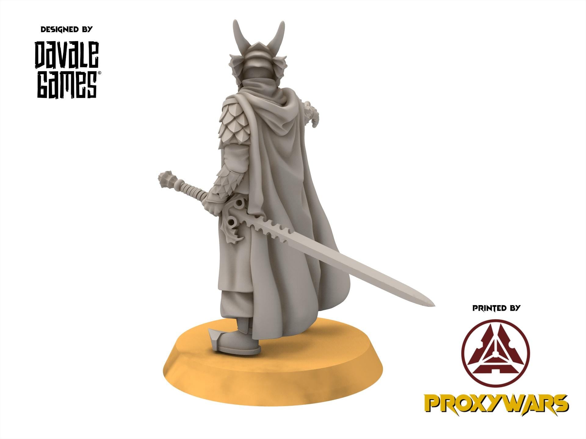 Easterlings - Wyvern with Dark Mage, ruins city river, Middle rings miniatures for wargame D&D, Lotr.. Davale Games