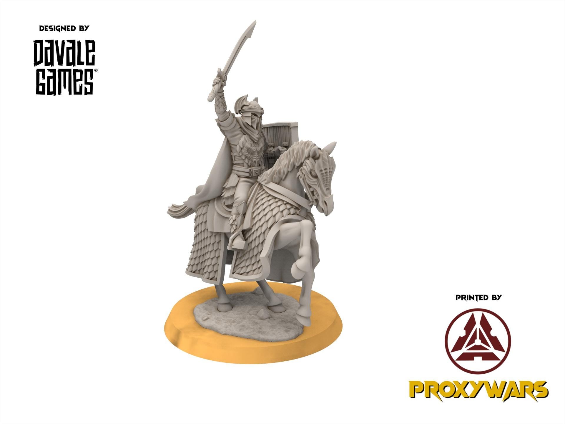 Easterling - Dragon Army Elite on Horse, fell dark lords humans, Kandahar, Khwarezm, oriental, Rhur, miniatures wargame D&D, Lotr...