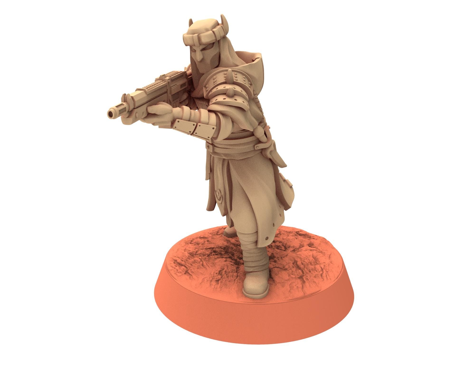 Desert Raiders - Elite infantry Imperial guard post apocalyptic, usable for tabletop futuristic wargame, Dune, Star wars Quatermaster 3D