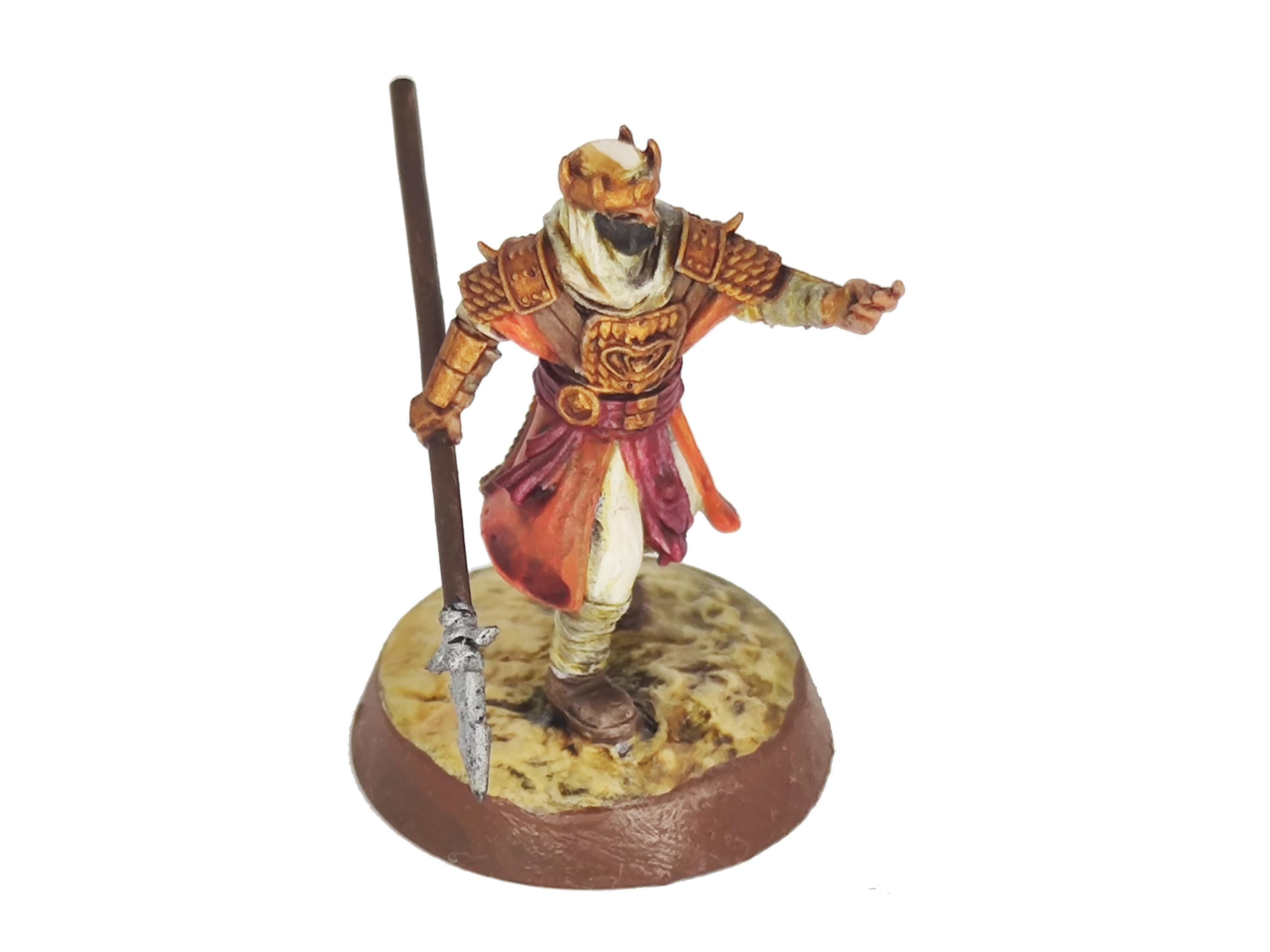 Harad - x1 Cobra Cult Champion, Berber nomads, Harad Bedouin Arabs Sarazins miniatures for wargame D&D, Lotr... Quatermaster3D