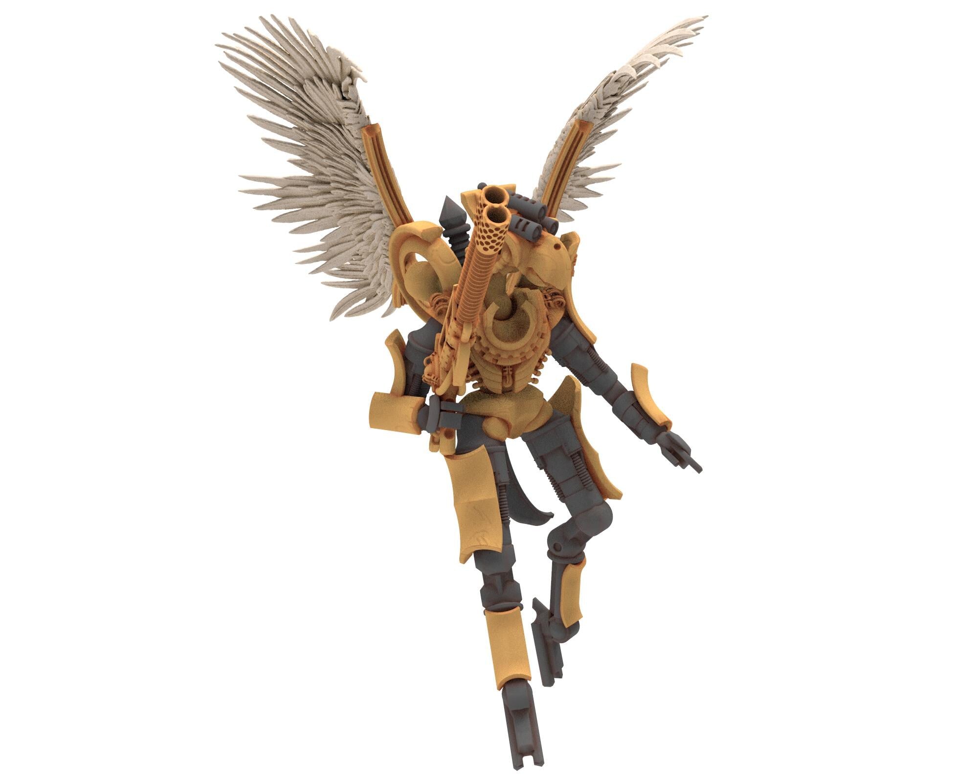 Cinan - Horus - Akhet - Hapirou: Assault, Battle Robot, space lord's guardians of the Necropolis, solid & modular posable miniatures