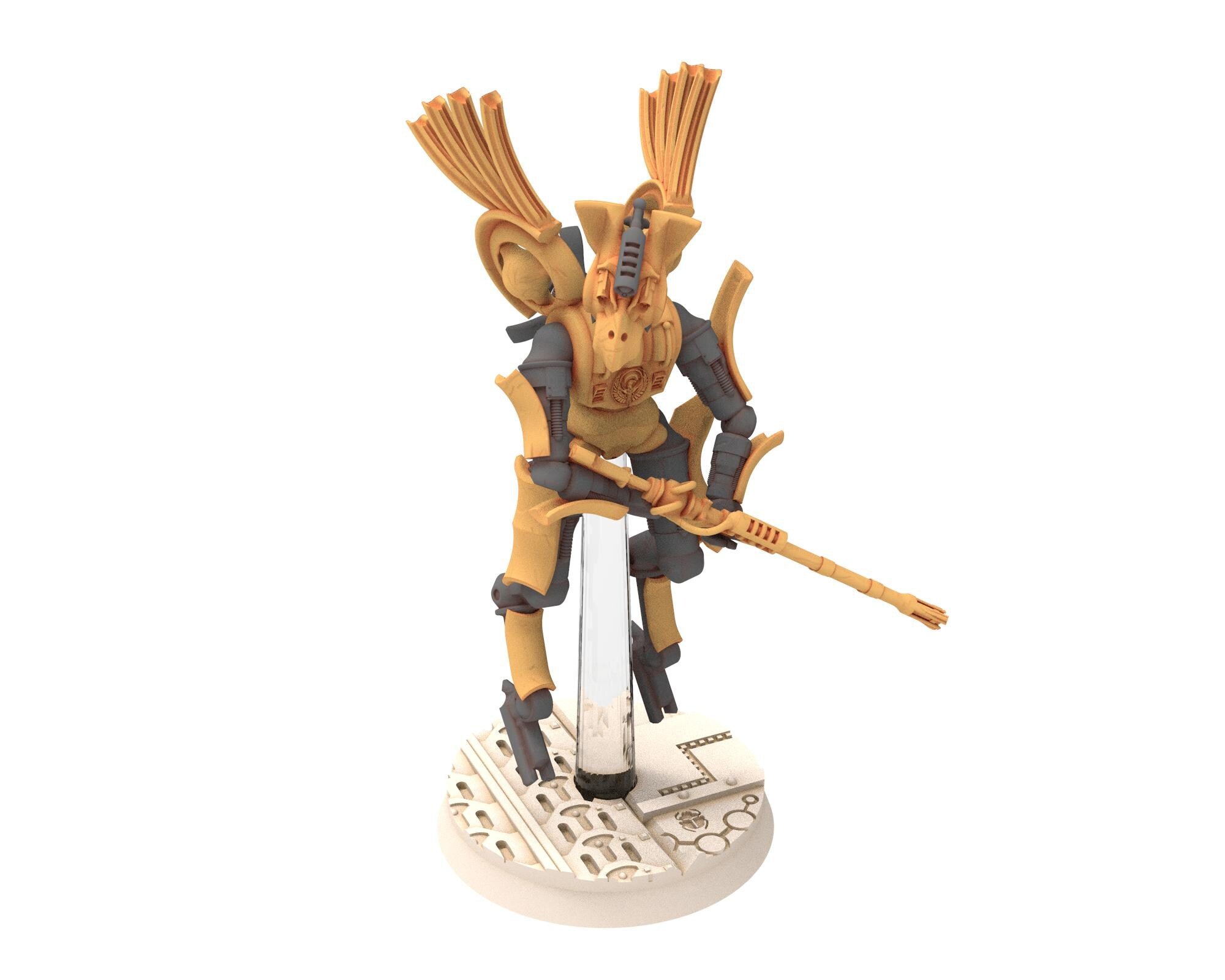 Cinan - Horus - Peret - Heru: Line, Battle Robot, space lord's guardians of the Necropolis, solid & modular posable miniatures