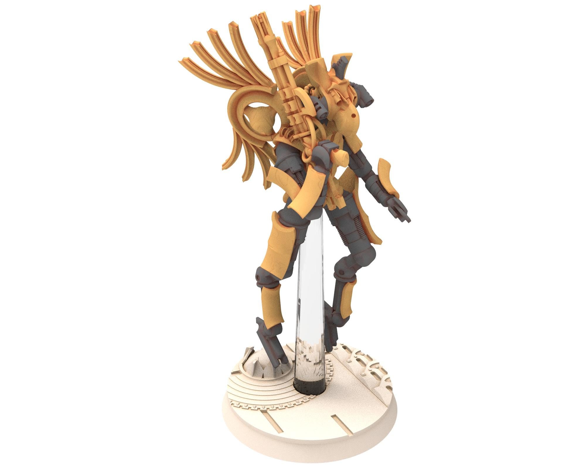 Cinan - Horus - Peret - Mesehti: Line, Battle Robot, space lord's guardians of the Necropolis, solid & modular posable miniatures