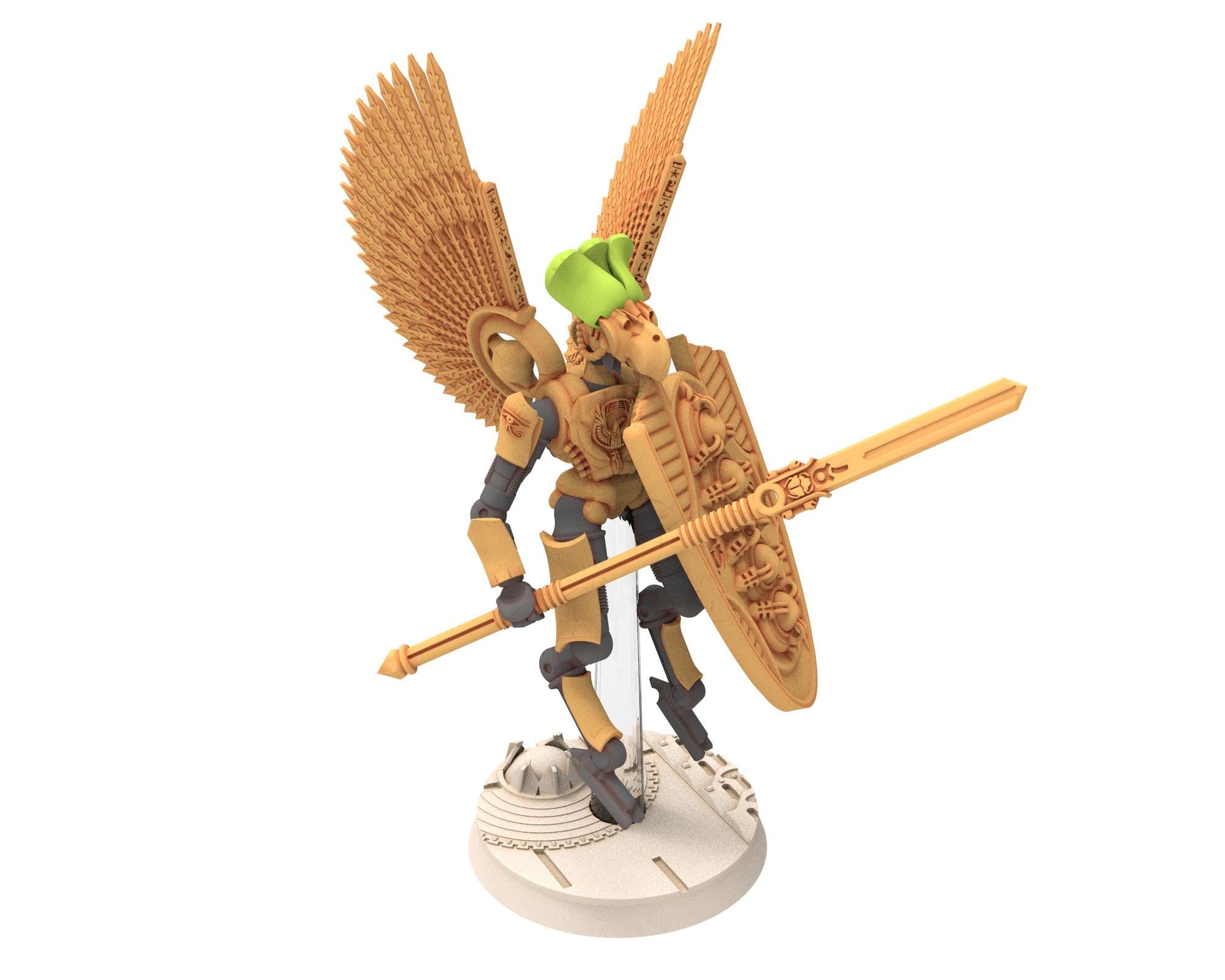 Cinan - Horus - Akhet - Ikem: Assault, Battle Robot, space lord's guardians of the Necropolis, solid & modular posable miniatures