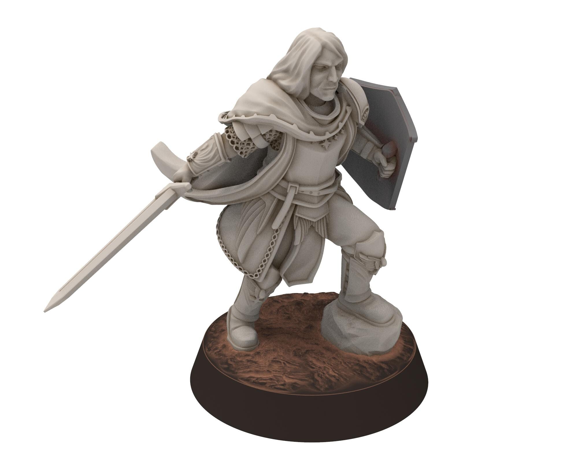 Gandor - Fantasy King Knight Mounted, defender of the free men realm, for wargame D&D, Lotr... Quatermaster 3D