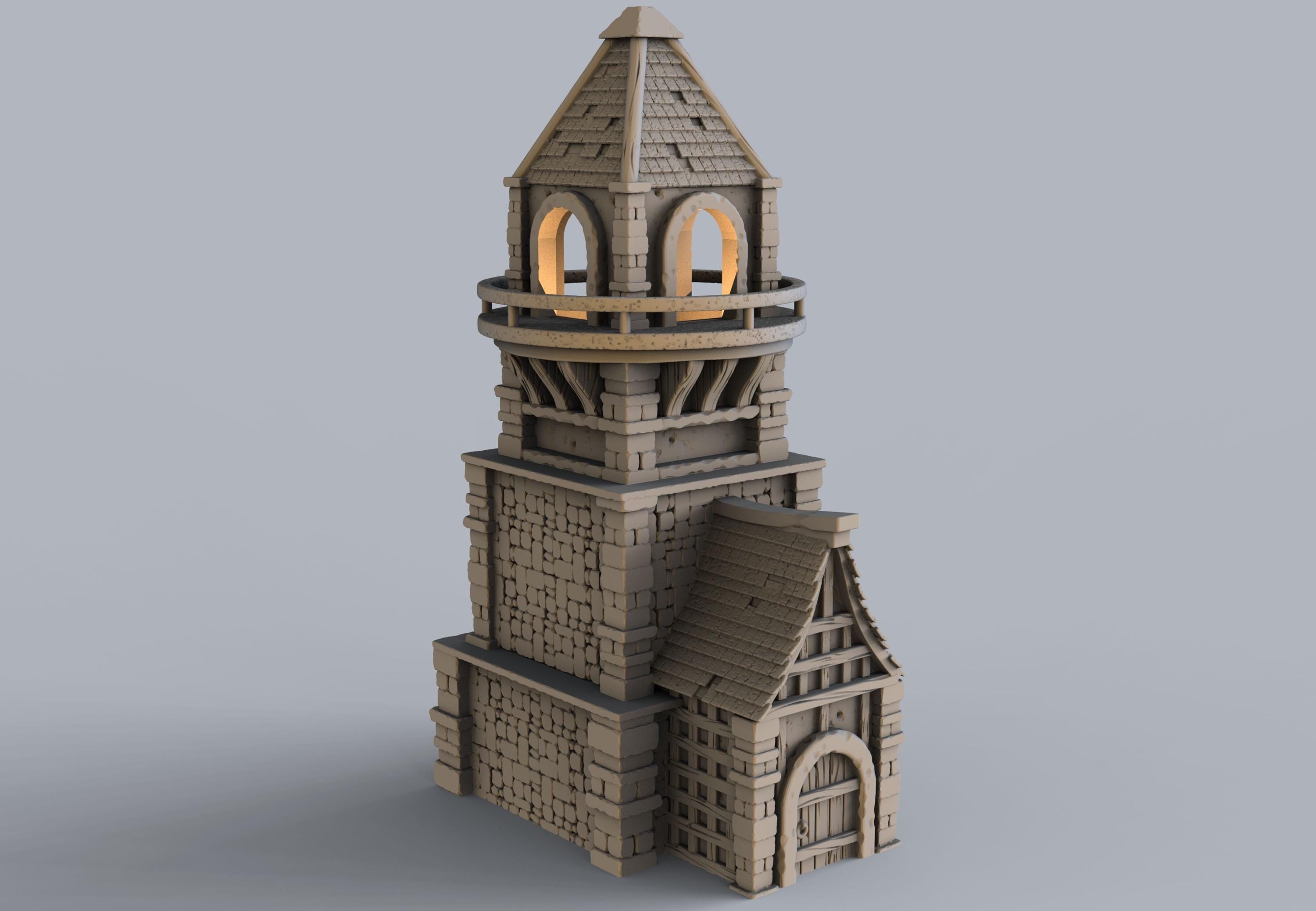 Medieval building - House 24 - PLA for Oldworld, Dungeon & Dragons, Frostgrave, Age of fantasy battle skirmish wargame