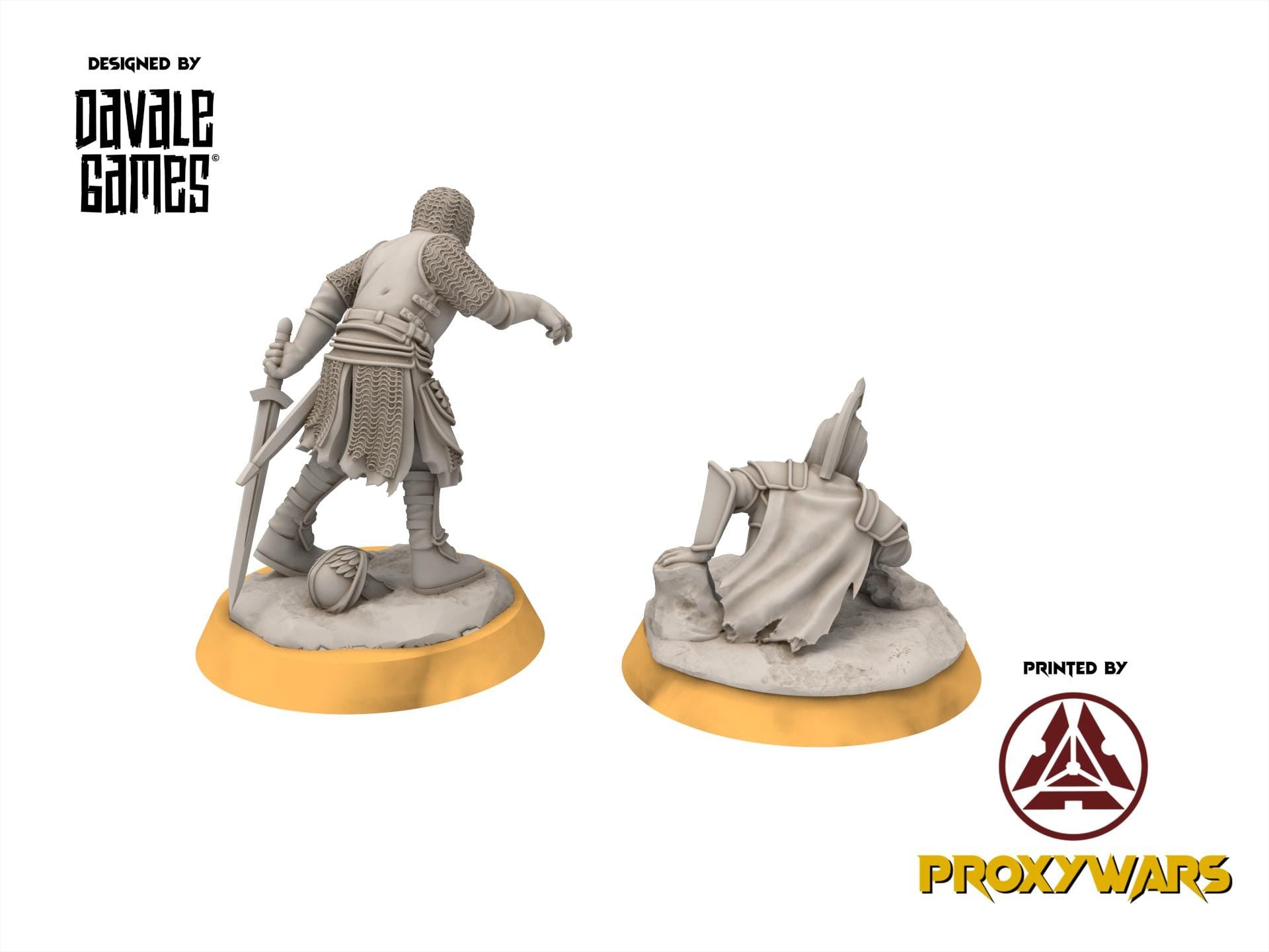 Undead Ghosts - x2 Spirit, marshland of the east, Ghosts of the old world miniatures for wargame D&D, LOTR...