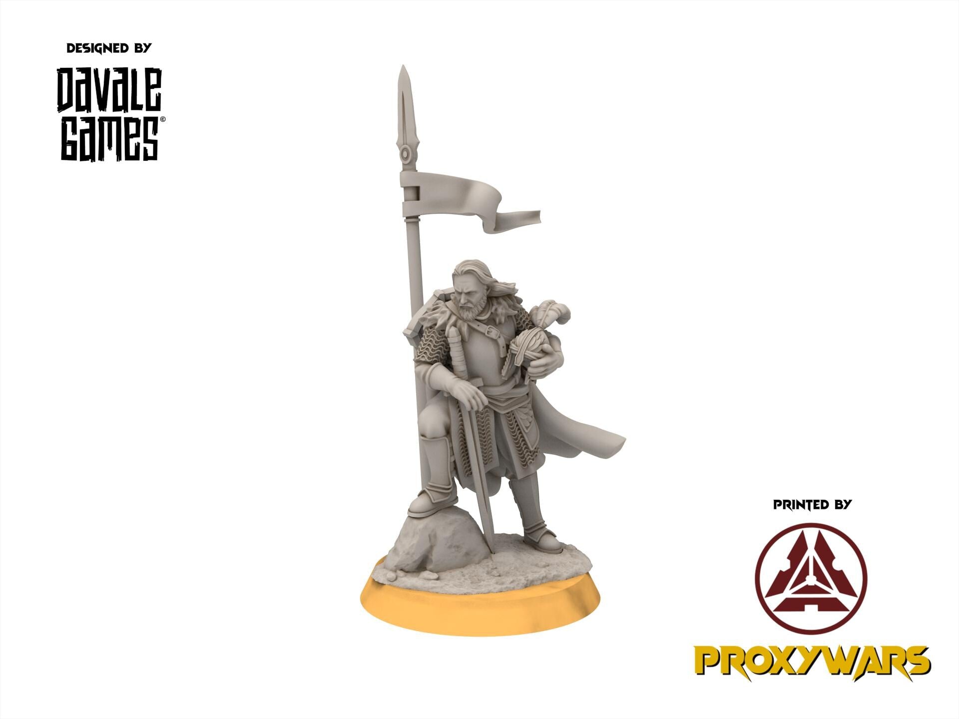 Ornor - King and Mage of the Lost Kingdom of the North, Dune Din, Misty Mountains, miniatures for wargame D&D, Lotr...