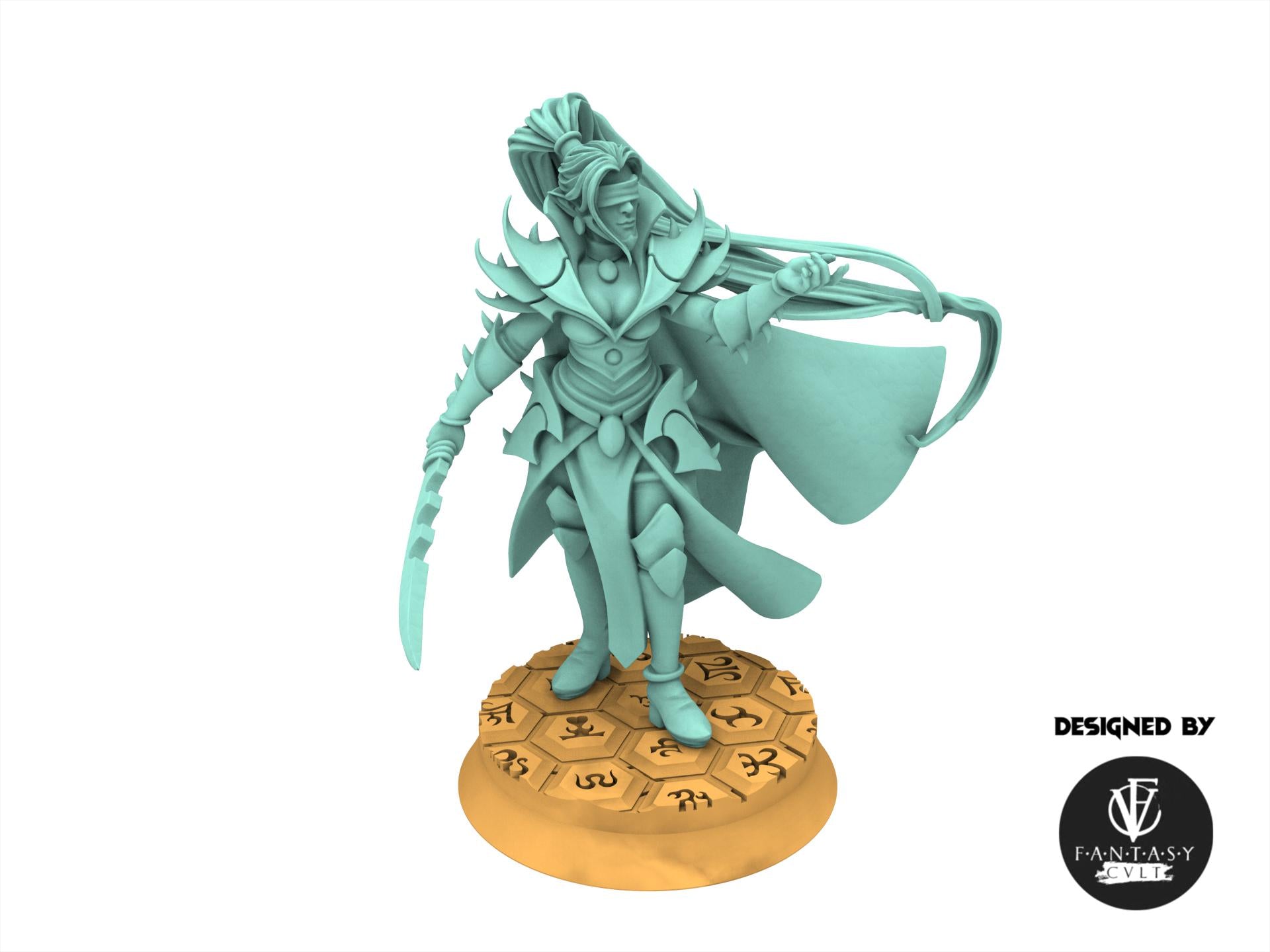 Dark City - The Council of the Dark Hierarch, Leader of The Obsessed Tortured warriors, Sadistic soldiers Dark eldar drow