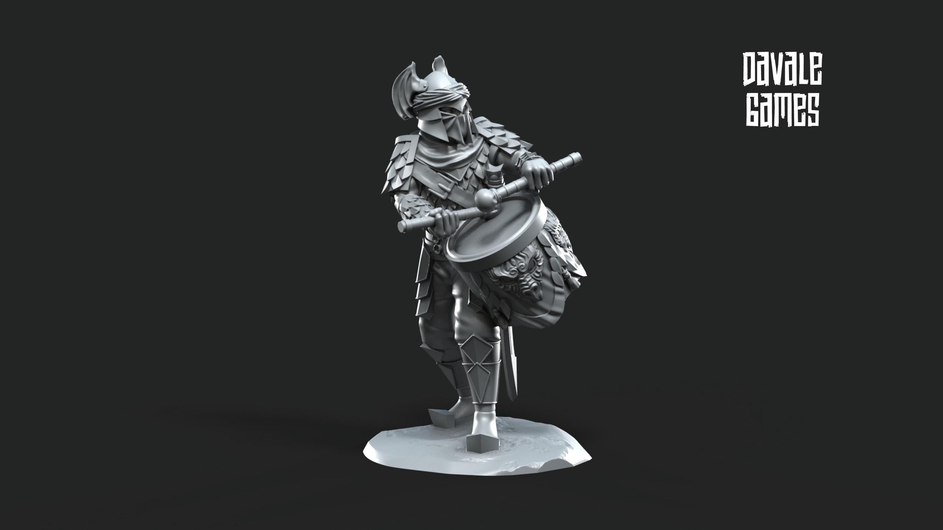 Easterling - Dragon Army Banner On Foot, Kandahar, Khwarezm, oriental, Rhur, miniatures wargame D&D, Lotr...