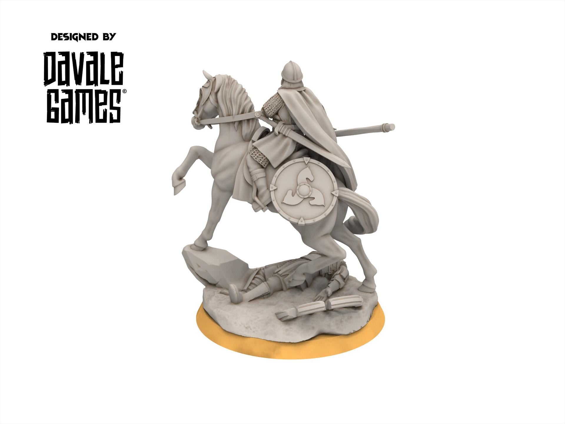 Rohan - West Human Lady of the Horse, Knight of Rohan, the Horse-lords, rider of the mark, minis for wargame D&D, Lotr...