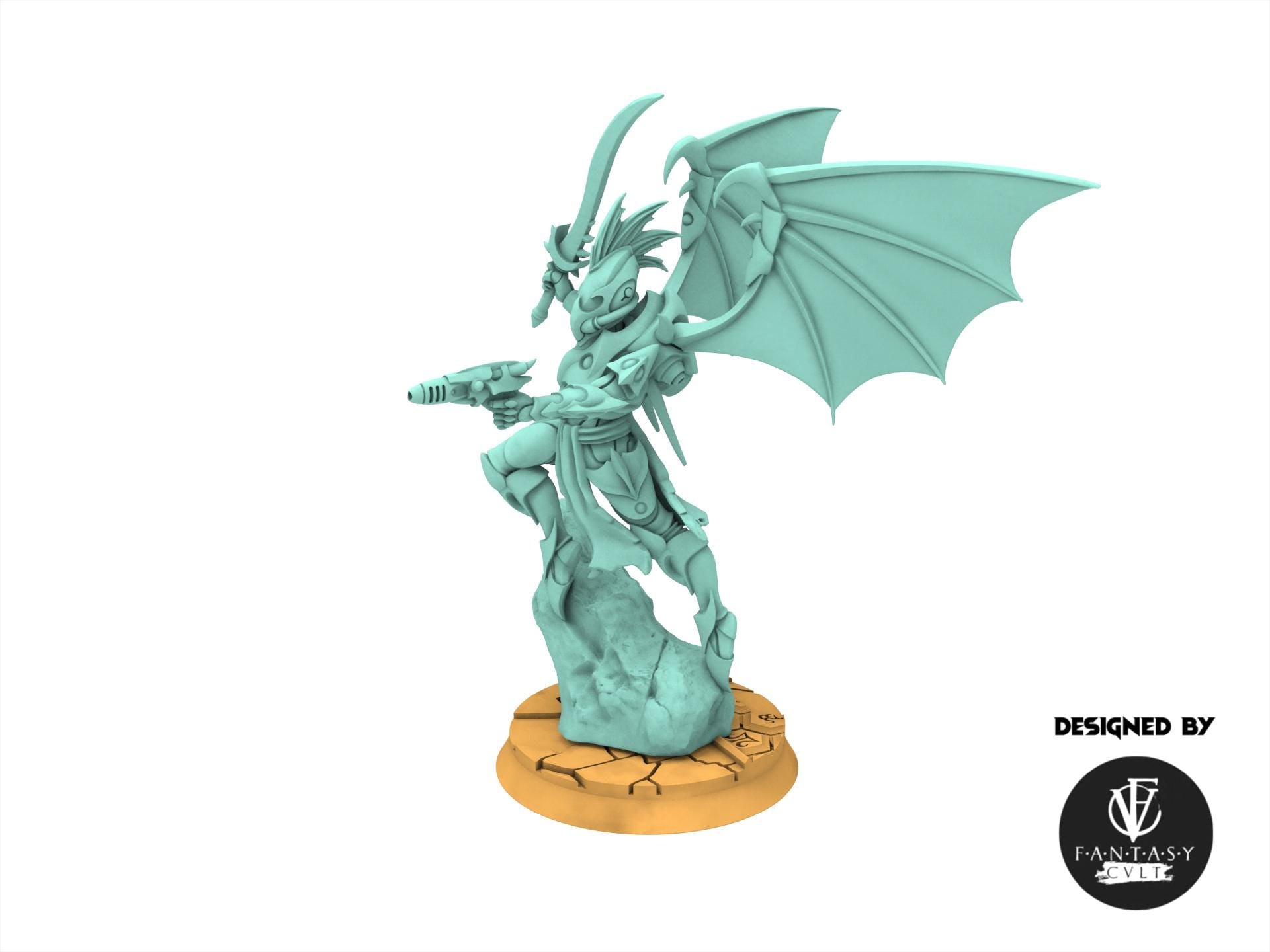 Dark city - Abyssals Scout warriors Dark eldar drow Scout warriors with wide range of heavy weapons Dark eldar drow