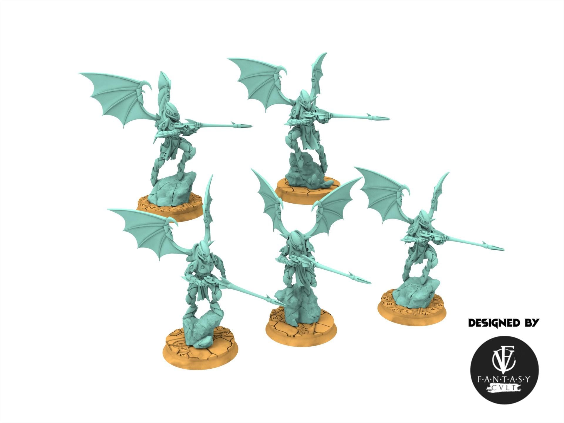 Dark city - Abyssals Scout warriors Dark eldar drow Scout warriors with wide range of heavy weapons Dark eldar drow