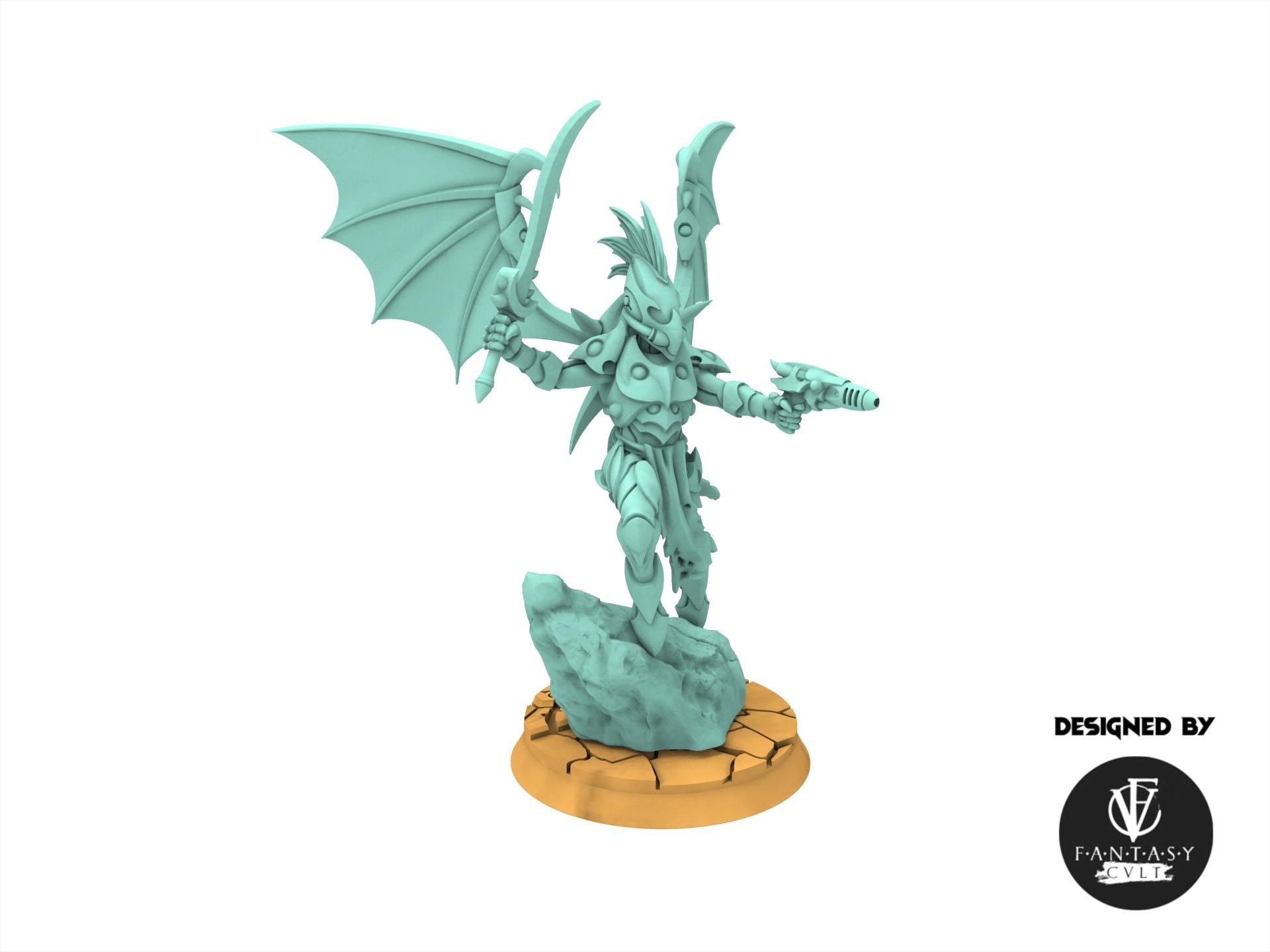 Dark city - Abyssals Scout warriors Dark eldar drow Scout warriors with wide range of heavy weapons Dark eldar drow