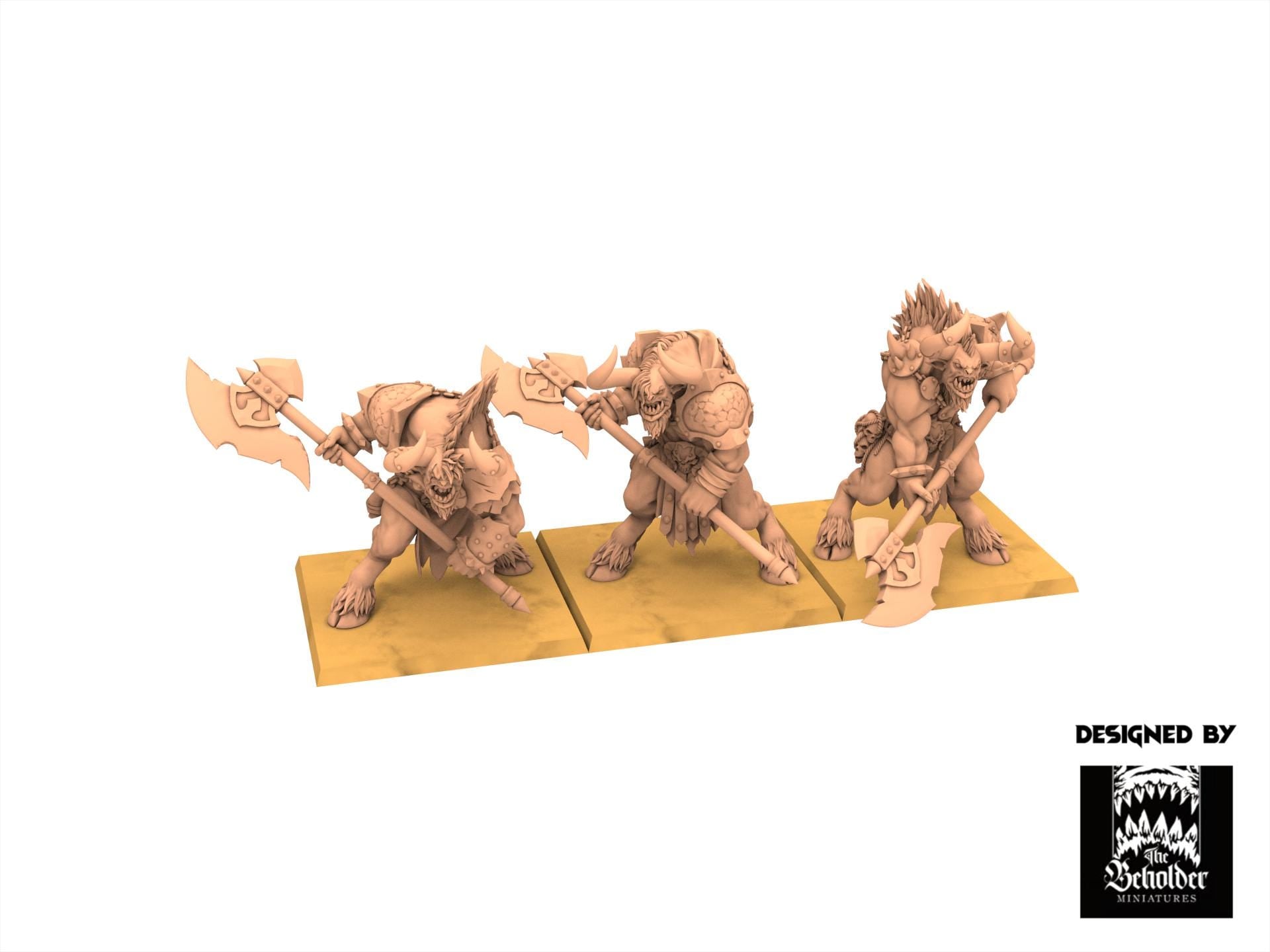 Beastmen - Minotaurs two handed Axe, Realm of Mayhem Beastmen warriors of Chaos