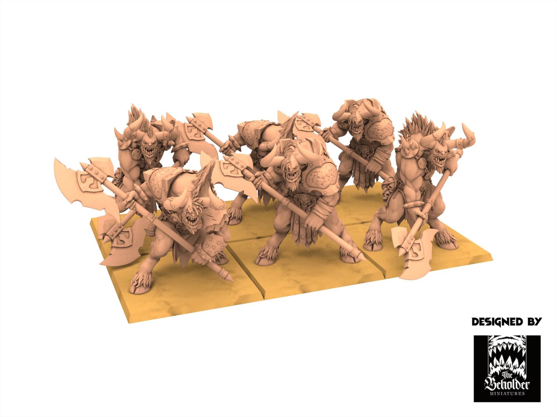 Beastmen - Minotaurs two handed Axe, Realm of Mayhem Beastmen warriors of Chaos
