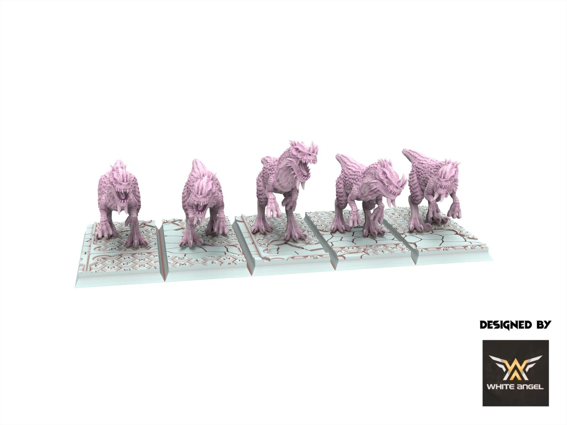 Dark Elves - x5 Raptors, usable for 9th Age, Fantasy Battle, Oldhammer, King of war, 28mm 32mm