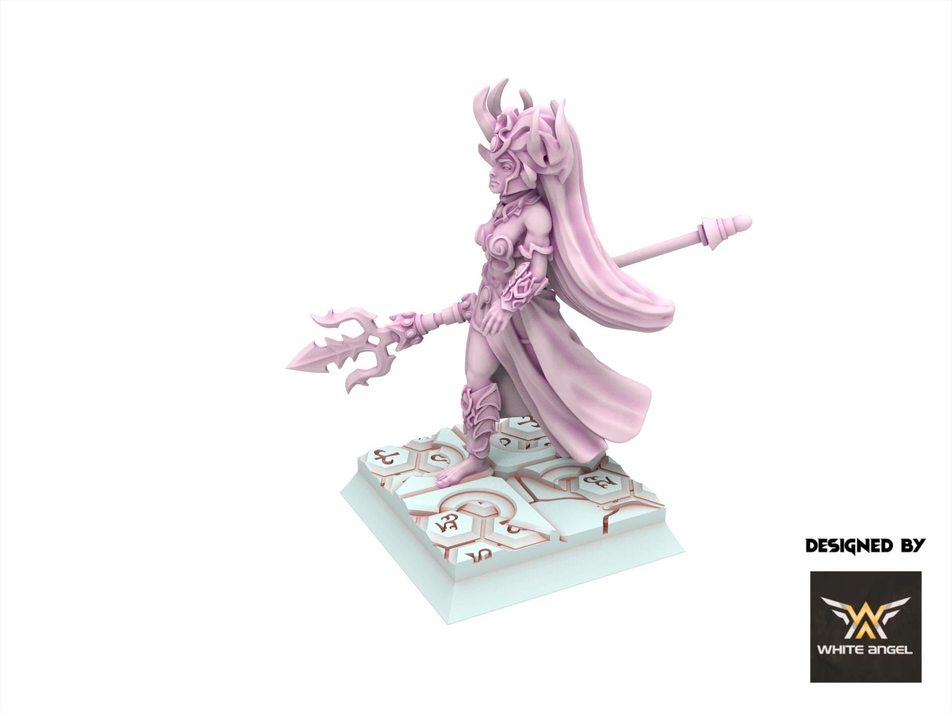 Dark Elves - Great Mother of Darkness, usable for 9th Age, Fantasy Battle, Oldhammer, King of war, 28mm 32mm