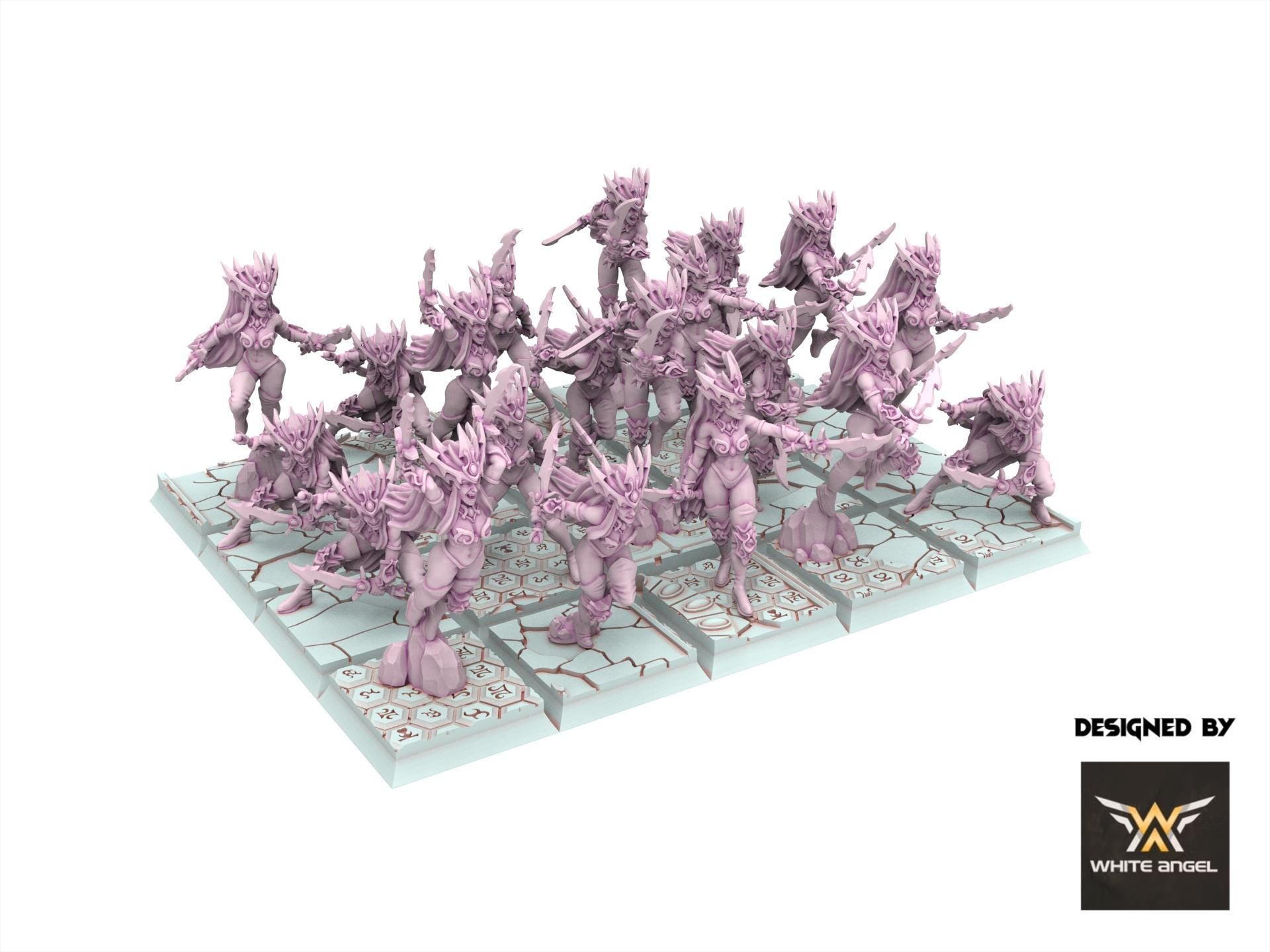 Dark Elves - Daughter of the Shadow Realm, usable for 9th Age, Fantasy Battle, Oldhammer, King of war, 28mm 32mm