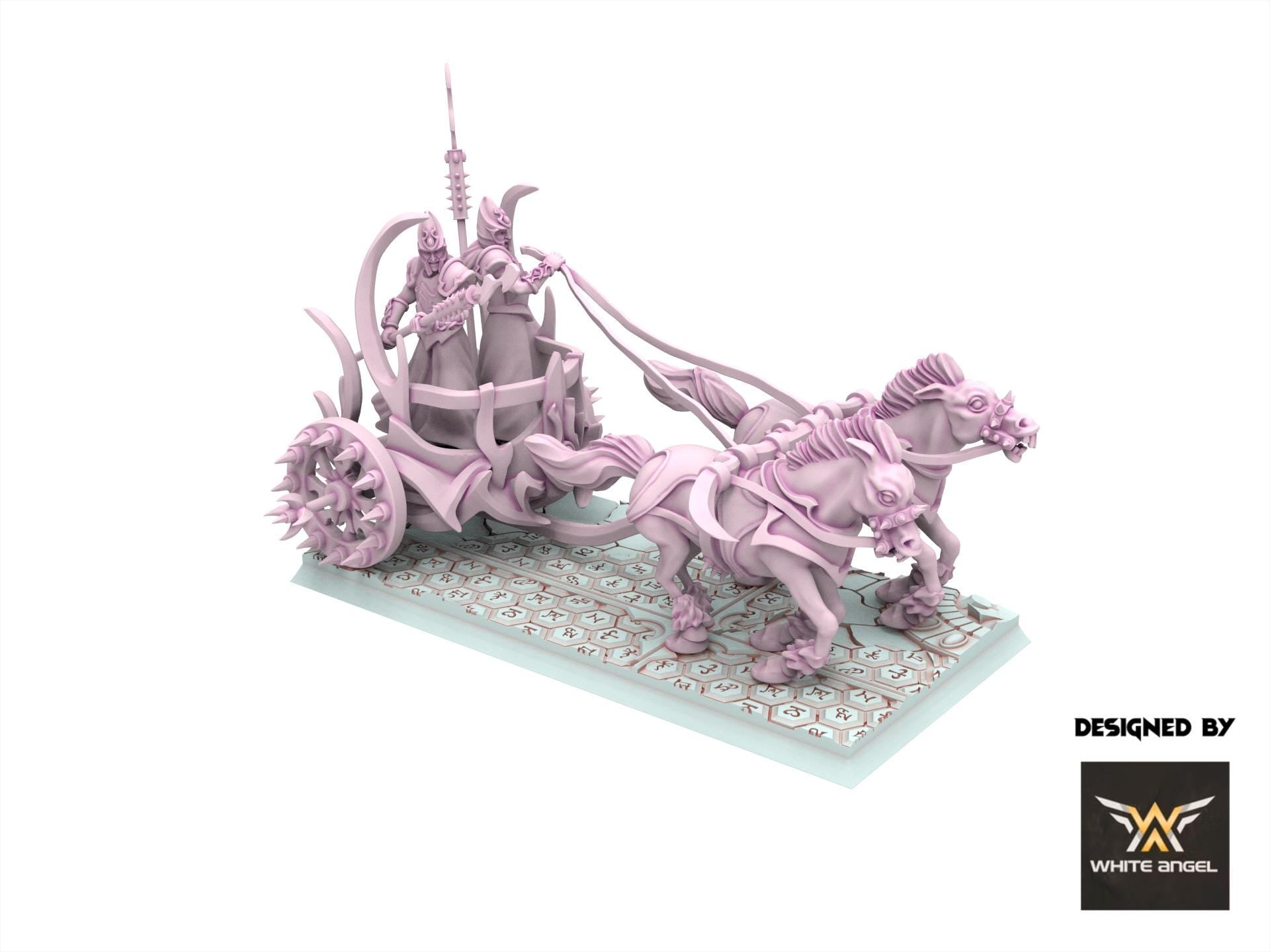 Dark Elves - Dark Steeds Chariot, usable for 9th Age, Fantasy Battle, Oldhammer, King of war, 28mm 32mm