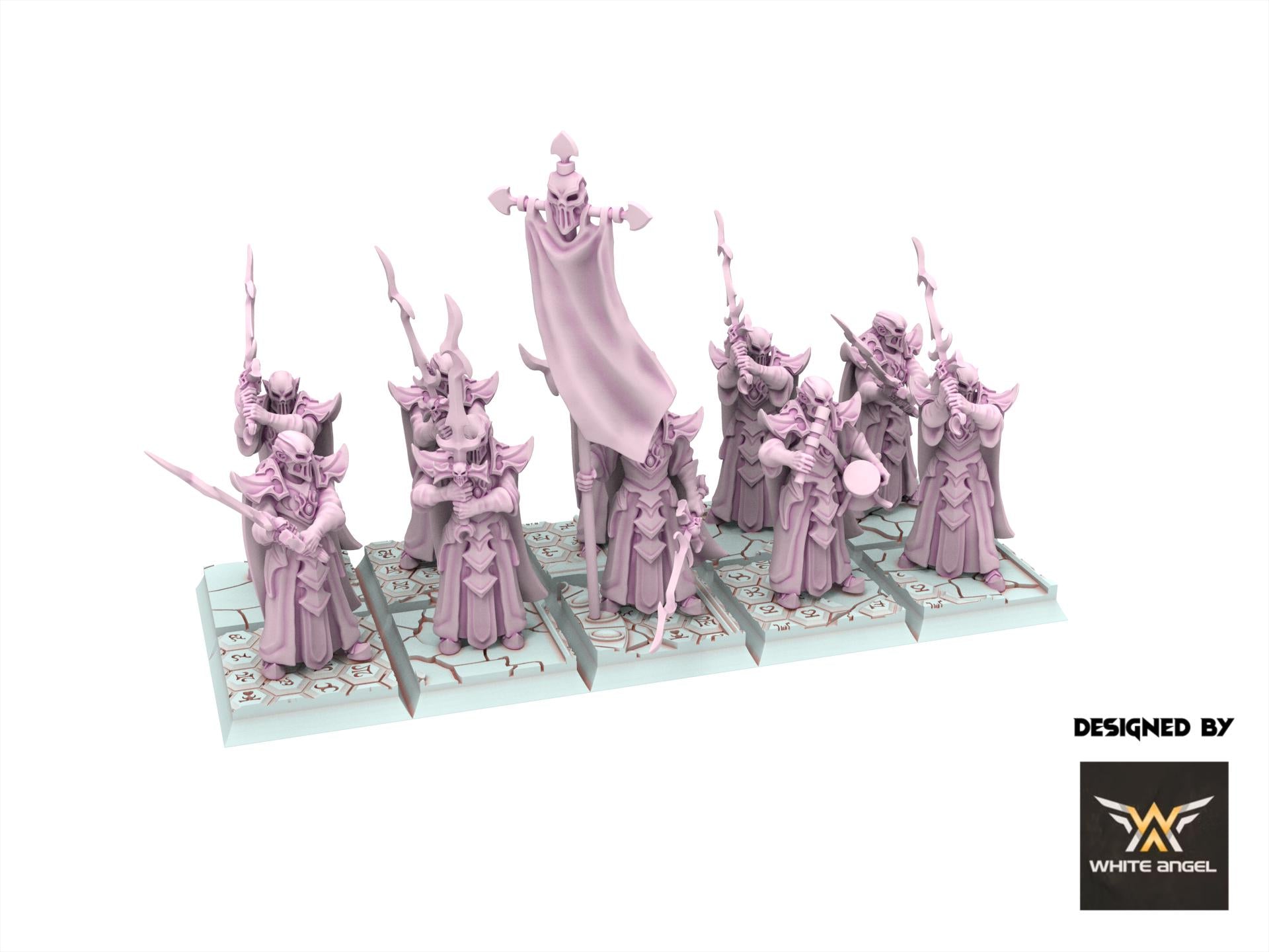 Dark Elves - Death Guard, usable for 9th Age, Fantasy Battle, Oldhammer, King of war, 28mm 32mm