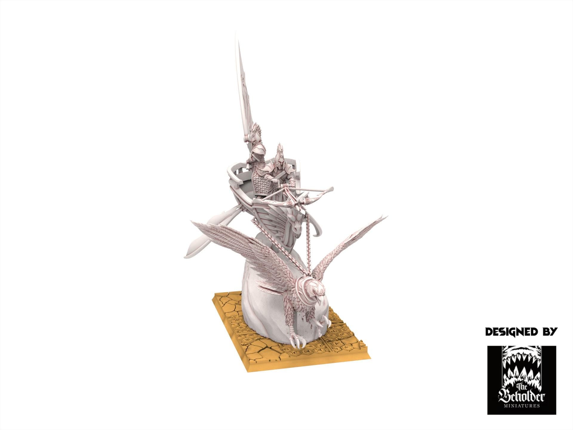 Hight Elves - Silvermoor - Eagle Chariot, Fantasy elves, usable for 9th Age, Fantasy Battle, Oldhammer, King of war