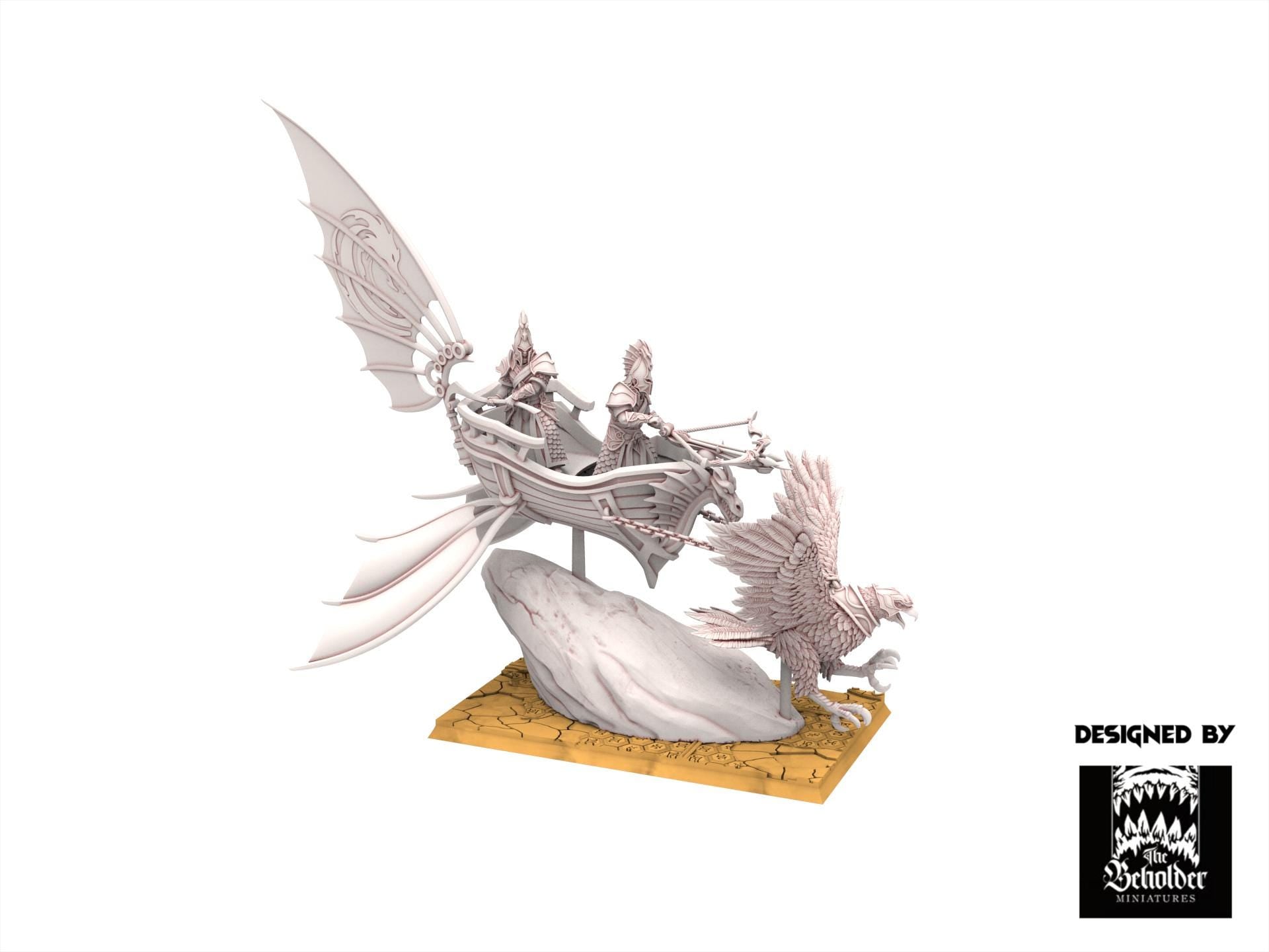 Hight Elves - Silvermoor - Eagle Chariot, Fantasy elves, usable for 9th Age, Fantasy Battle, Oldhammer, King of war