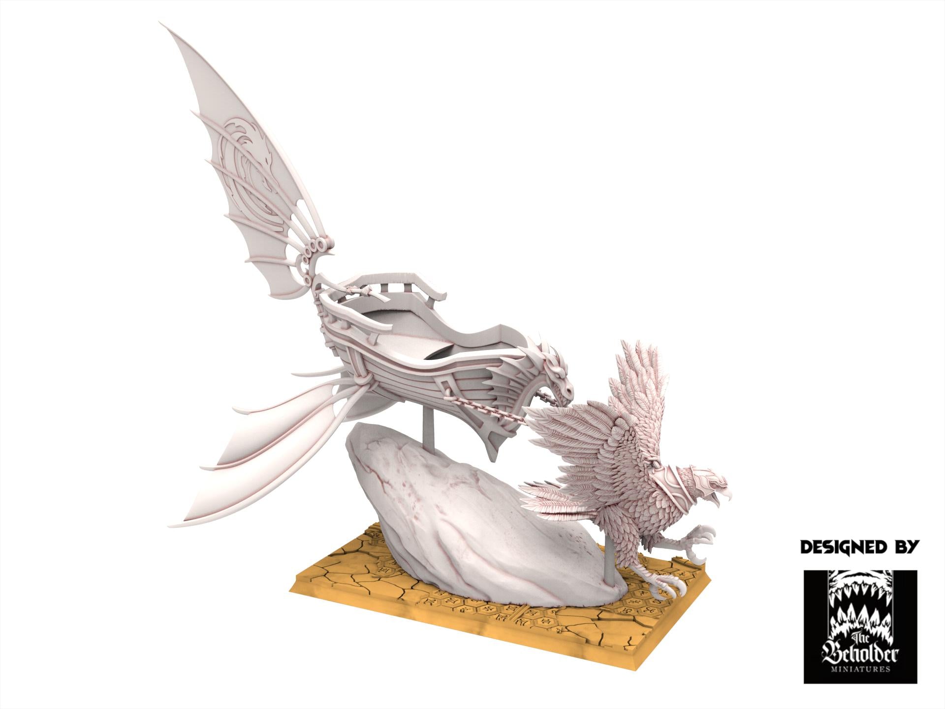 Hight Elves - Silvermoor - Eagle Chariot, Fantasy elves, usable for 9th Age, Fantasy Battle, Oldhammer, King of war