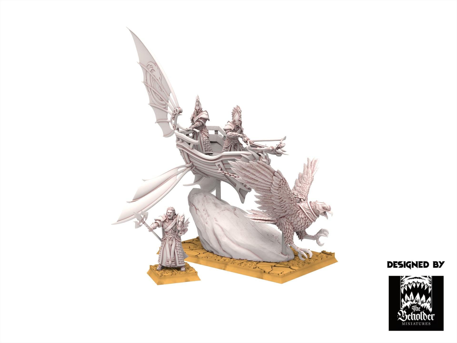 Hight Elves - Silvermoor - Eagle Chariot, Fantasy elves, usable for 9th Age, Fantasy Battle, Oldhammer, King of war