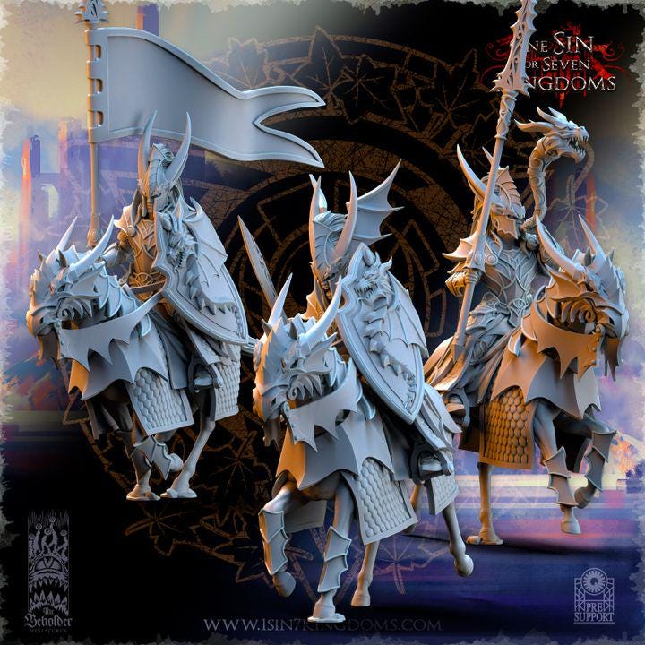 Hight Elves - Silvermoor - Dragonborn Knights, Fantasy elves, usable for 9th Age, Fantasy Battle, Oldhammer, King of war