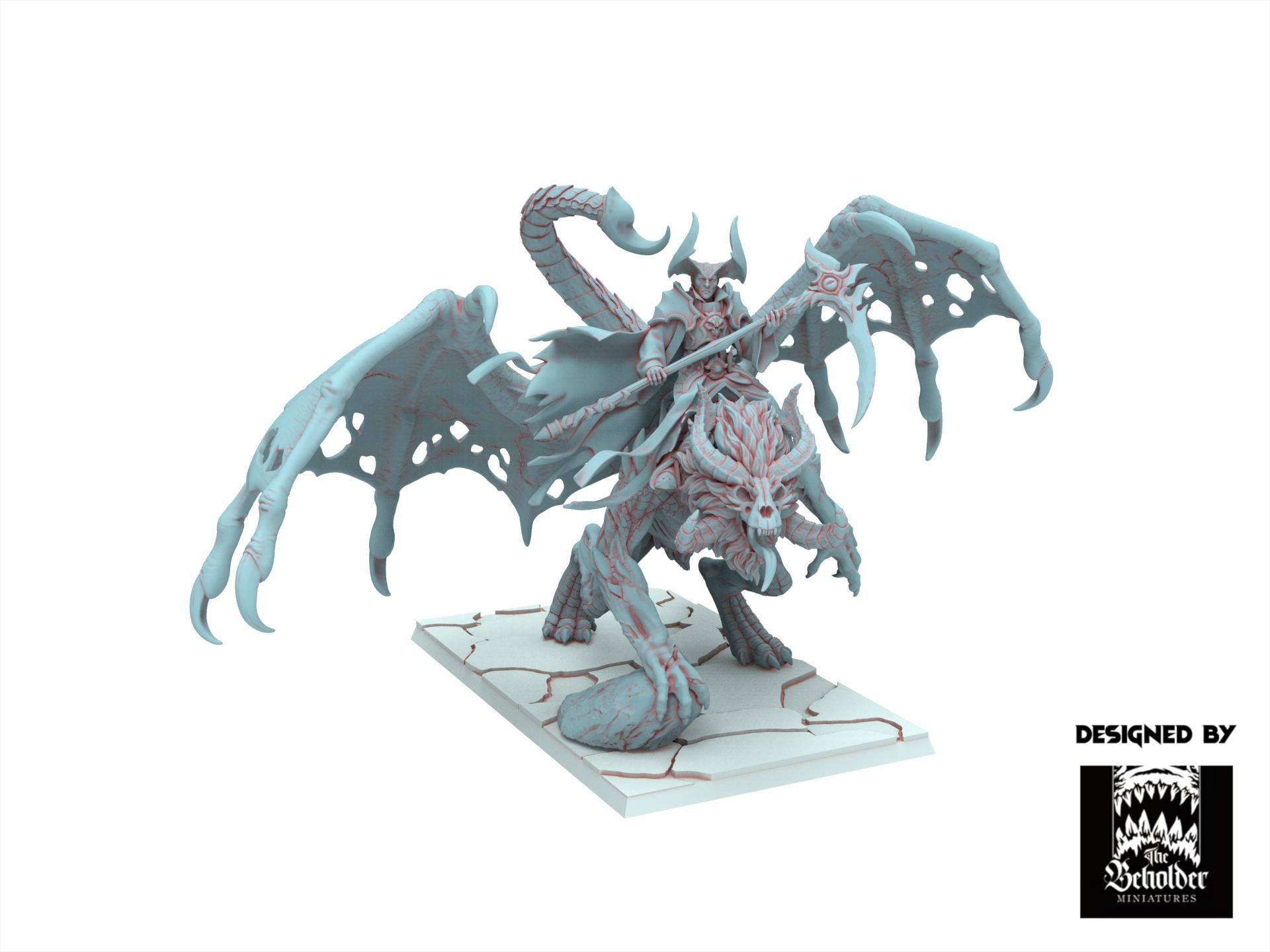 Fantasy Chaos - Sorcerer on Undead Manticore - Realms of Mayhem