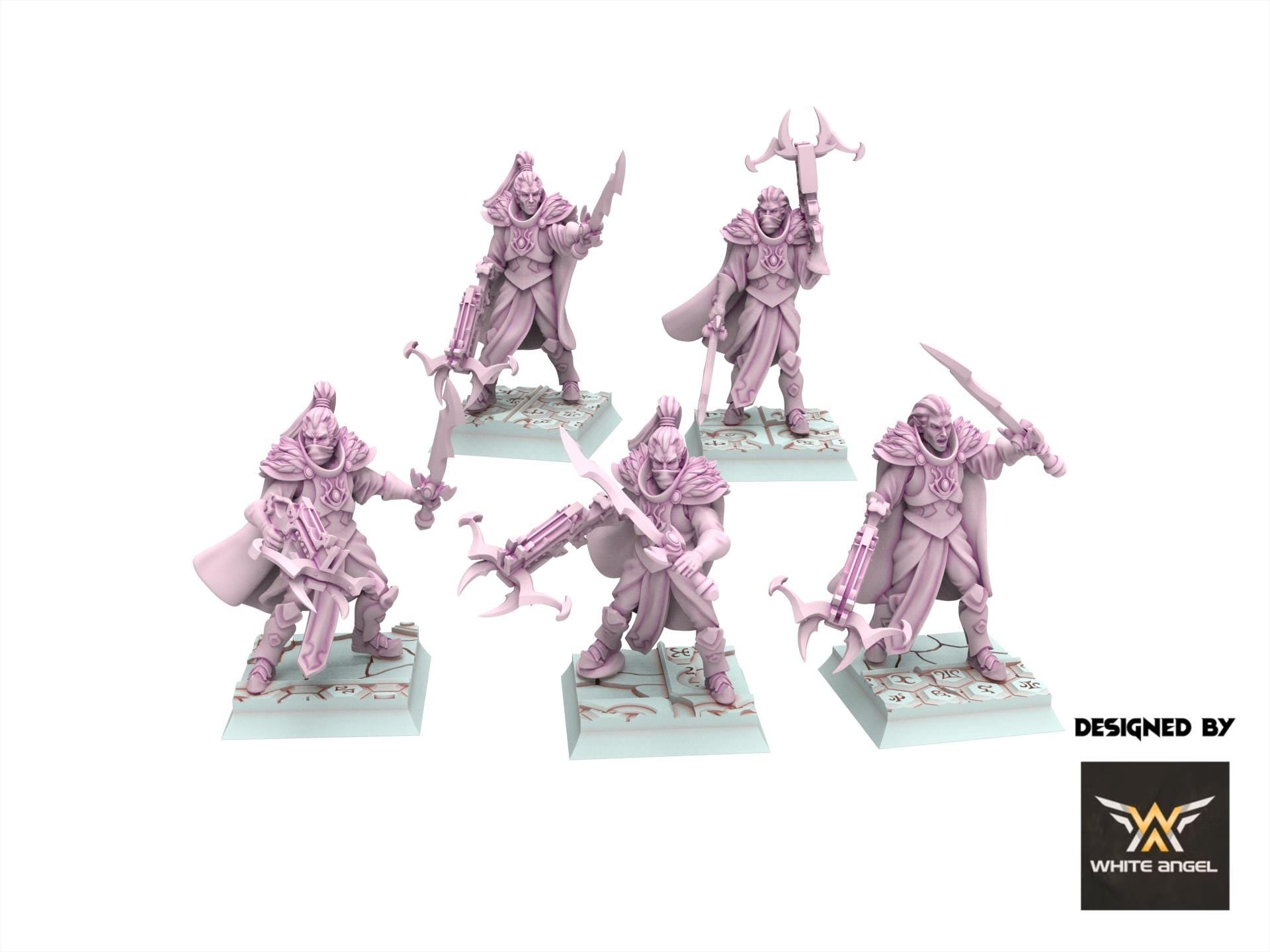 Dark Elves - x5 Shadows, usable for 9th Age, Fantasy Battle, Oldhammer, King of war, 28mm 32mm