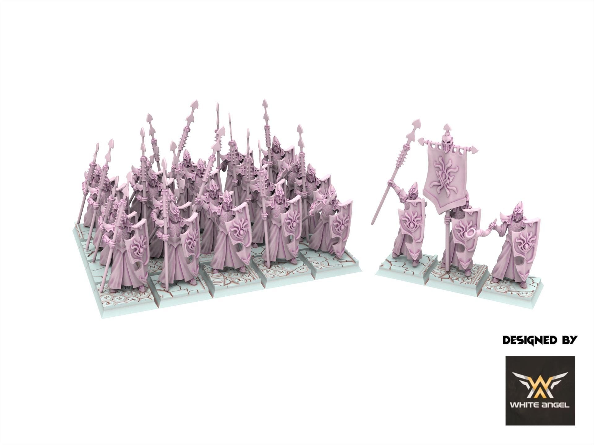 Dark Elves - Harpoon Guards, usable for 9th Age, Fantasy Battle, Oldhammer, King of war, 28mm 32mm