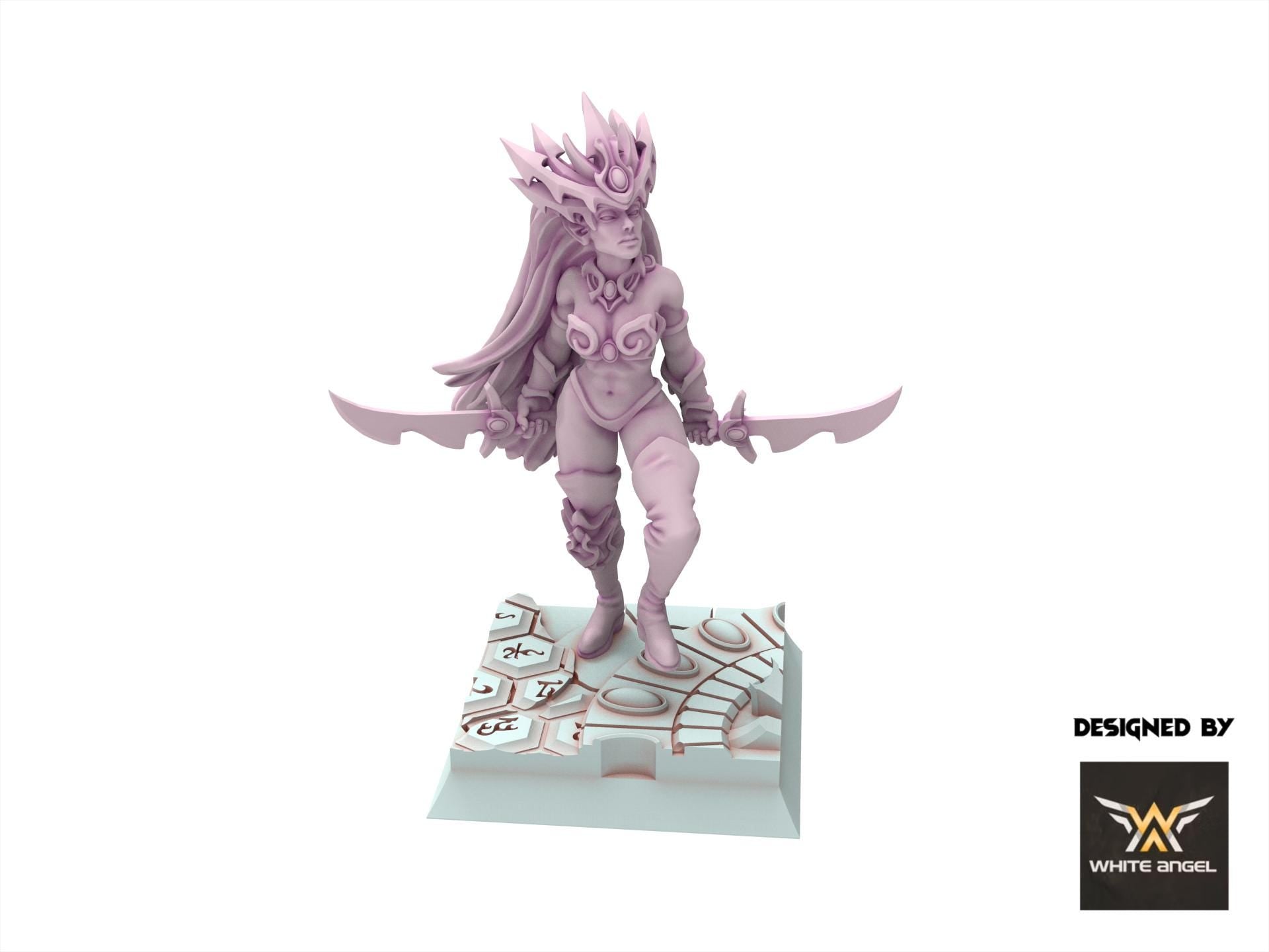 Dark Elves - Great Sister of Darkness, usable for 9th Age, Fantasy Battle, Oldhammer, King of war, 28mm 32mm