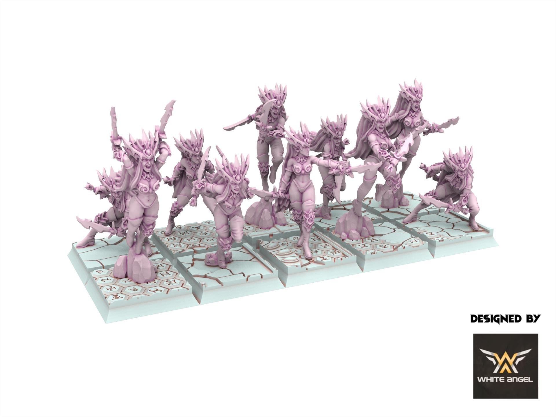 Dark Elves - Daughter of the Shadow Realm, usable for 9th Age, Fantasy Battle, Oldhammer, King of war, 28mm 32mm