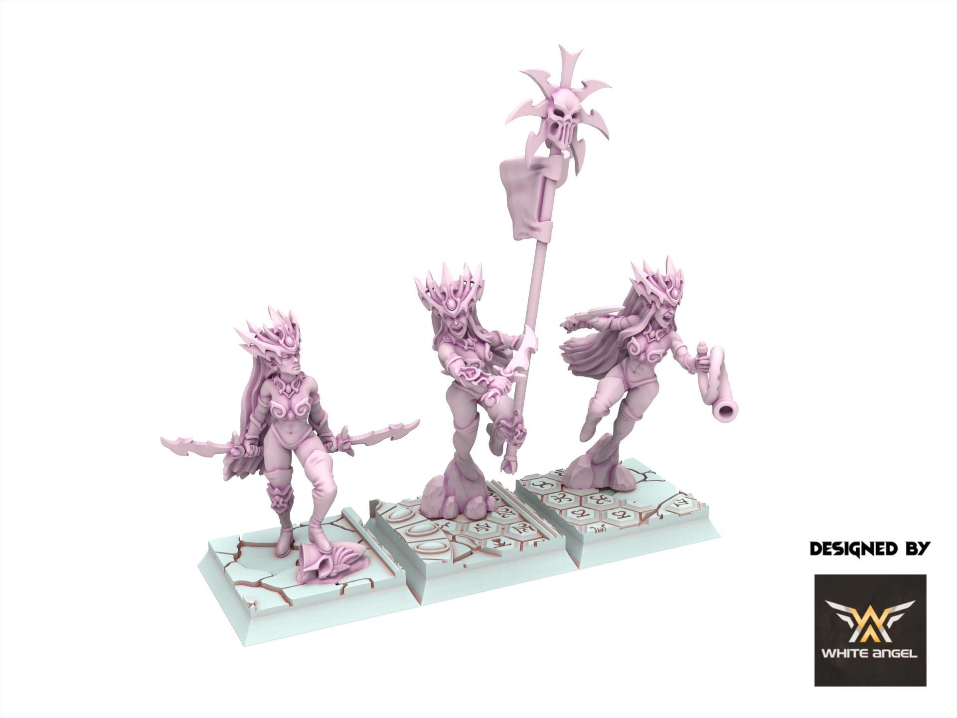 Dark Elves - Daughter of the Shadow Realm, usable for 9th Age, Fantasy Battle, Oldhammer, King of war, 28mm 32mm