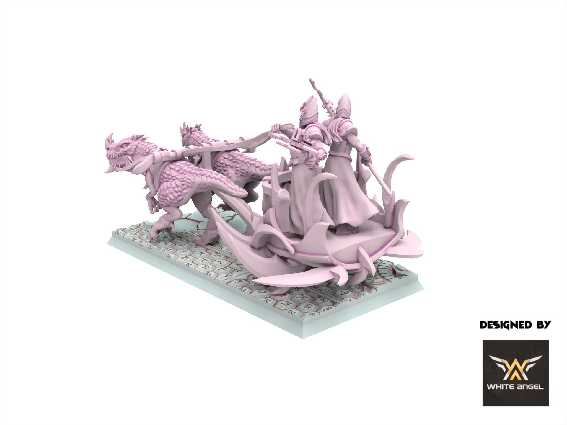 Dark Elves - Nightmare Chariot, usable for 9th Age, Fantasy Battle, Oldhammer, King of war, 28mm 32mm