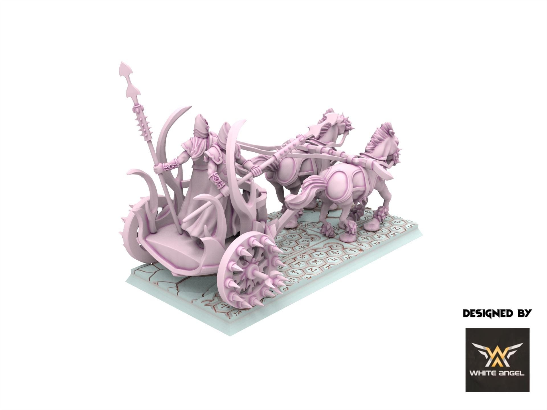 Dark Elves - Dark Steeds Chariot, usable for 9th Age, Fantasy Battle, Oldhammer, King of war, 28mm 32mm