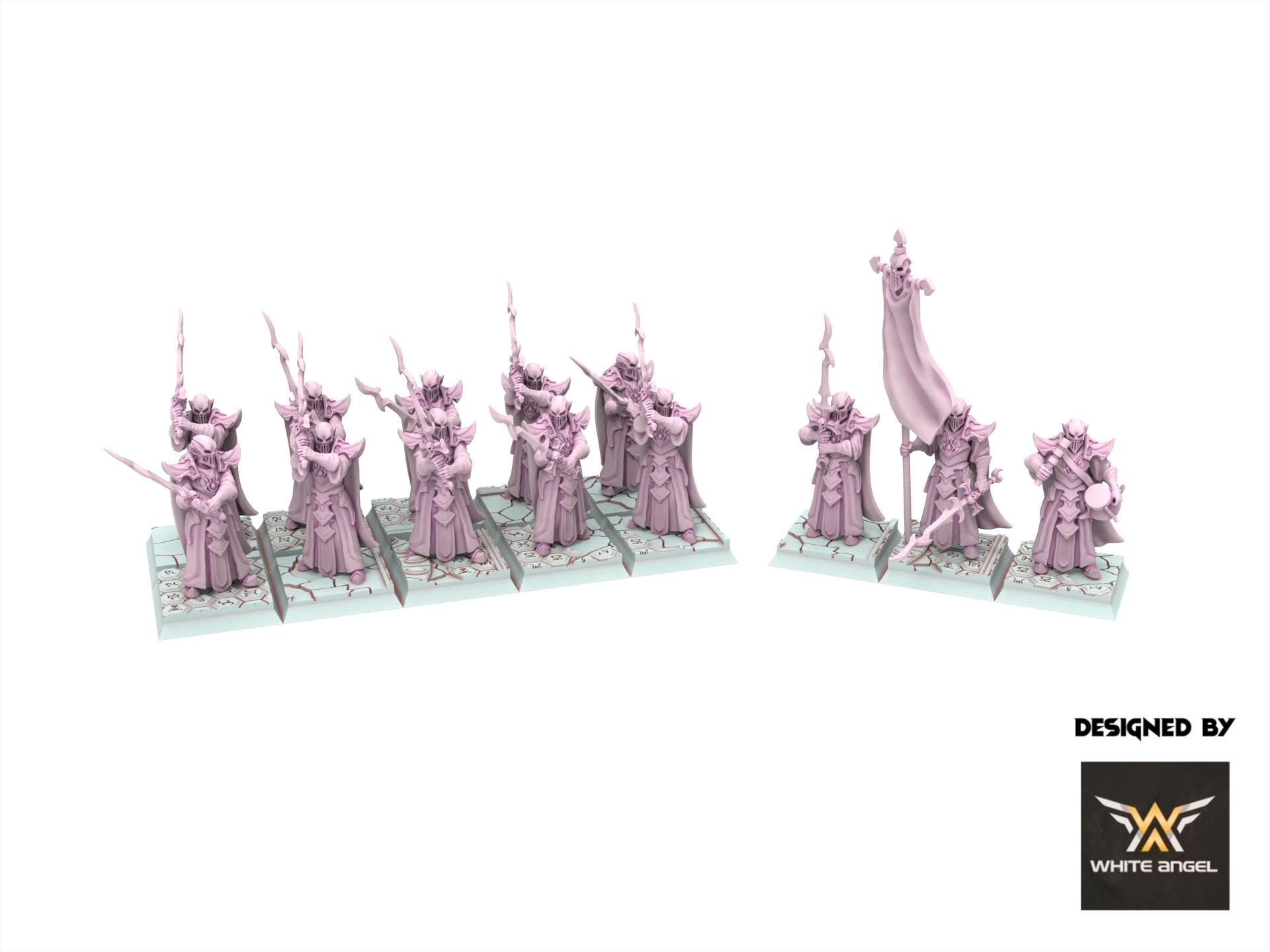 Dark Elves - Death Guard, usable for 9th Age, Fantasy Battle, Oldhammer, King of war, 28mm 32mm