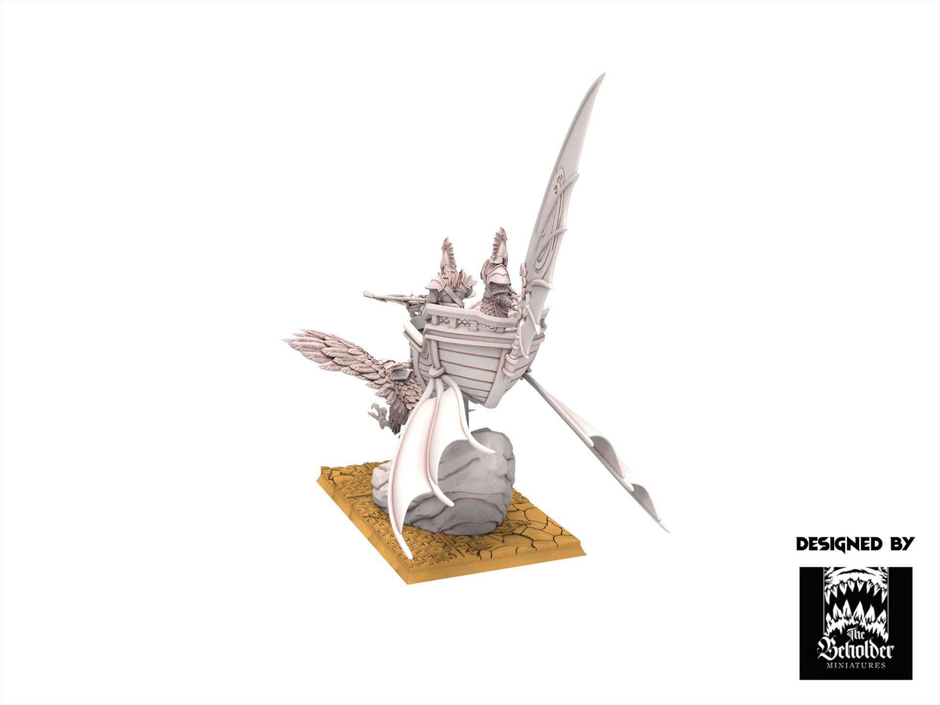 Hight Elves - Silvermoor - Eagle Chariot, Fantasy elves, usable for 9th Age, Fantasy Battle, Oldhammer, King of war