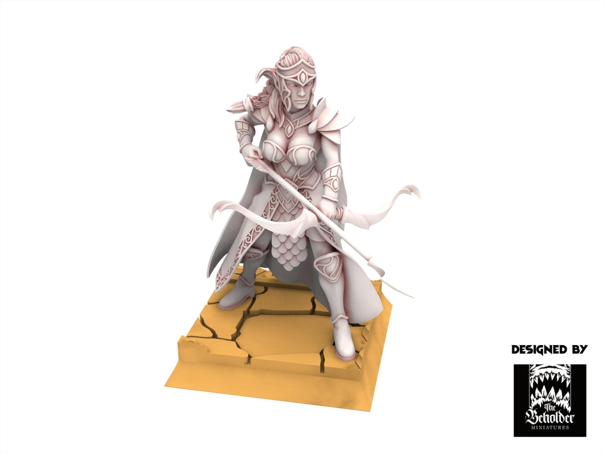 Hight Elves - Silvermoor - Sisterhood Archer V1, Fantasy elves, usable for 9th Age, Fantasy Battle, Oldhammer, King of war